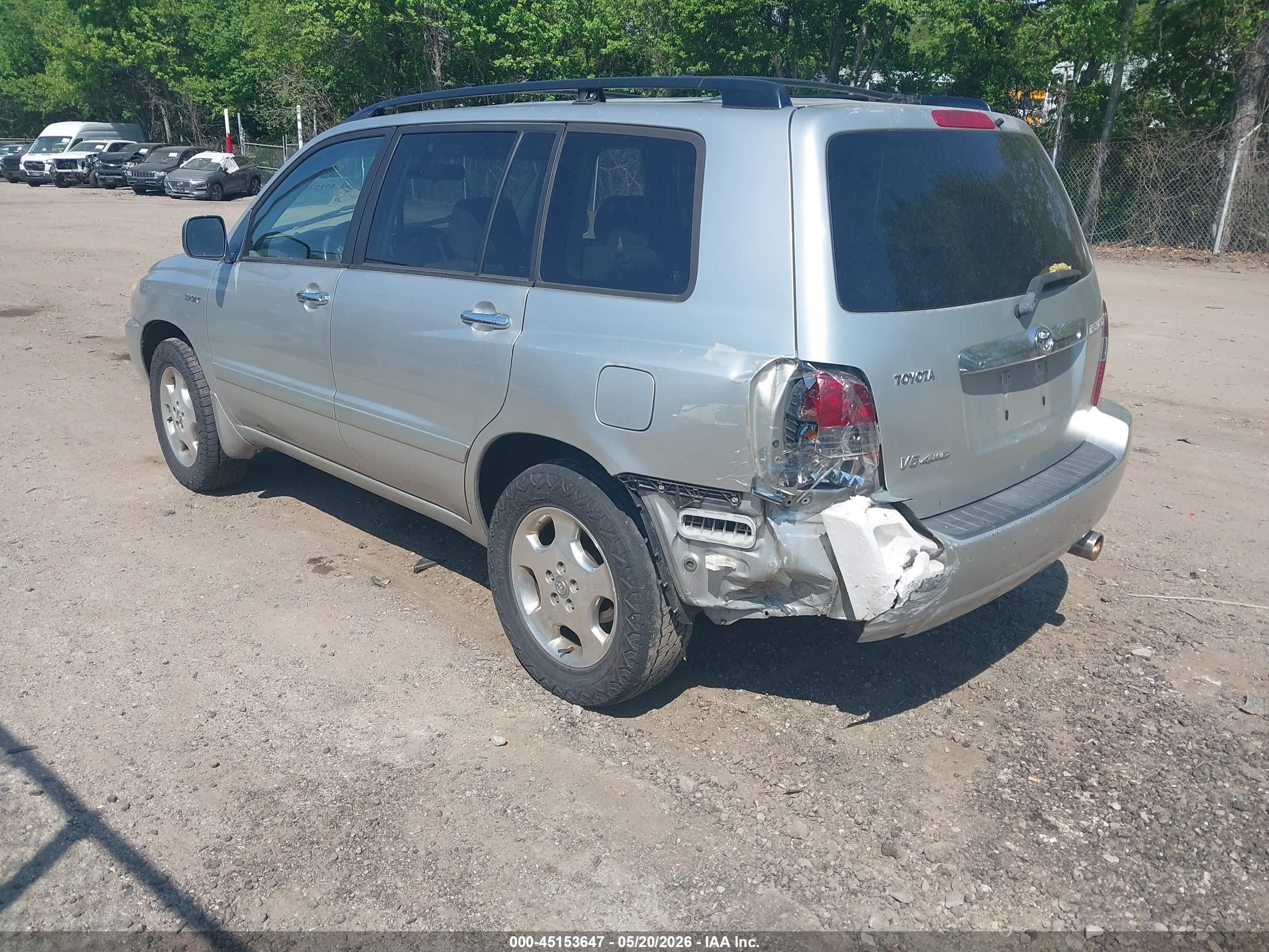 2006 Toyota Highlander Sport W/3rd Row Silver vin: JTEEP21A660170243