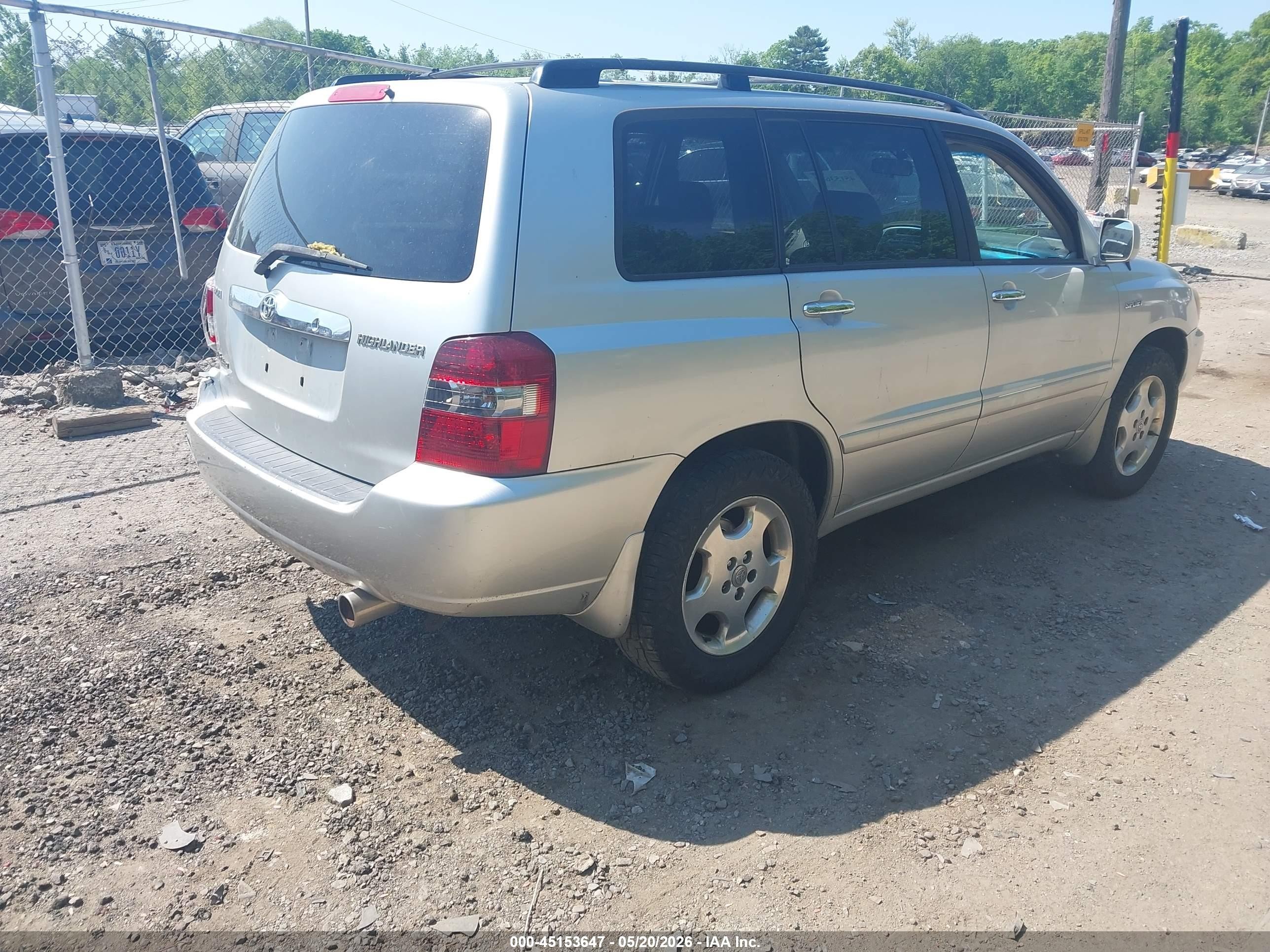 2006 Toyota Highlander Sport W/3rd Row Silver vin: JTEEP21A660170243
