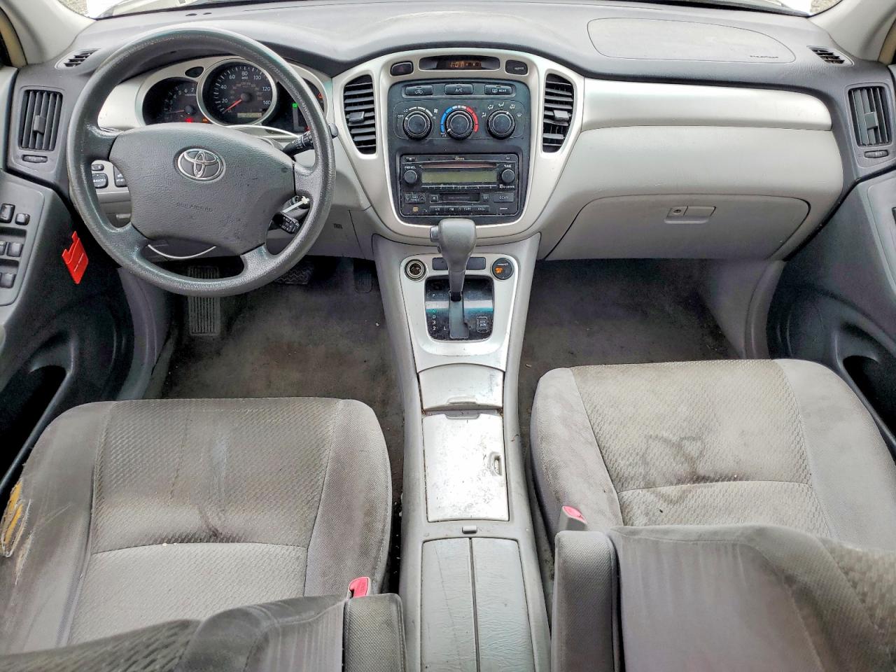 2007 Toyota Highlander Base White vin: JTEEP21A670210225