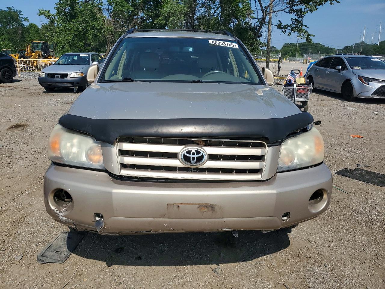 2007 Toyota Highlander Base Tan vin: JTEEP21A670210497