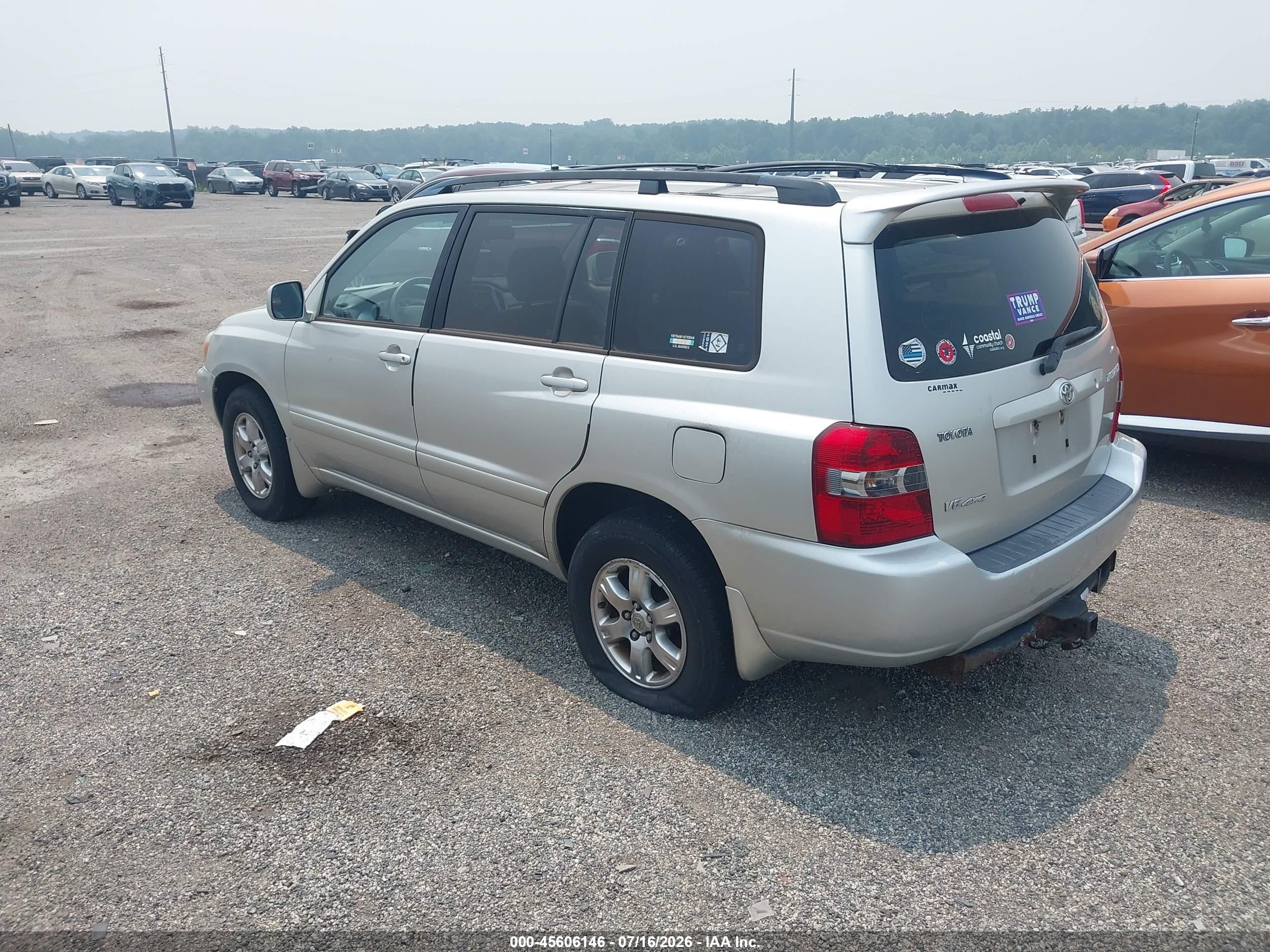 2007 Toyota Highlander 3rd Row Silver vin: JTEEP21A670220964
