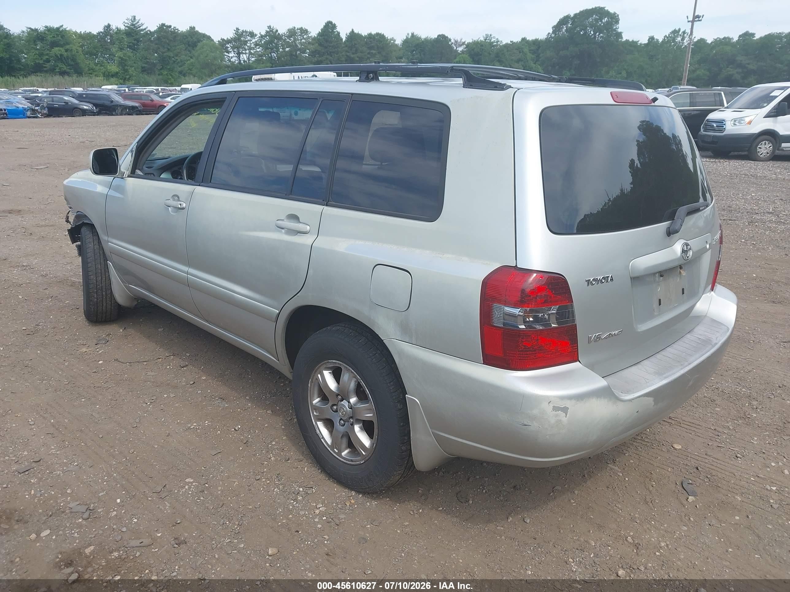 2004 Toyota Highlander V6 Серебряный vin: JTEEP21A740009199