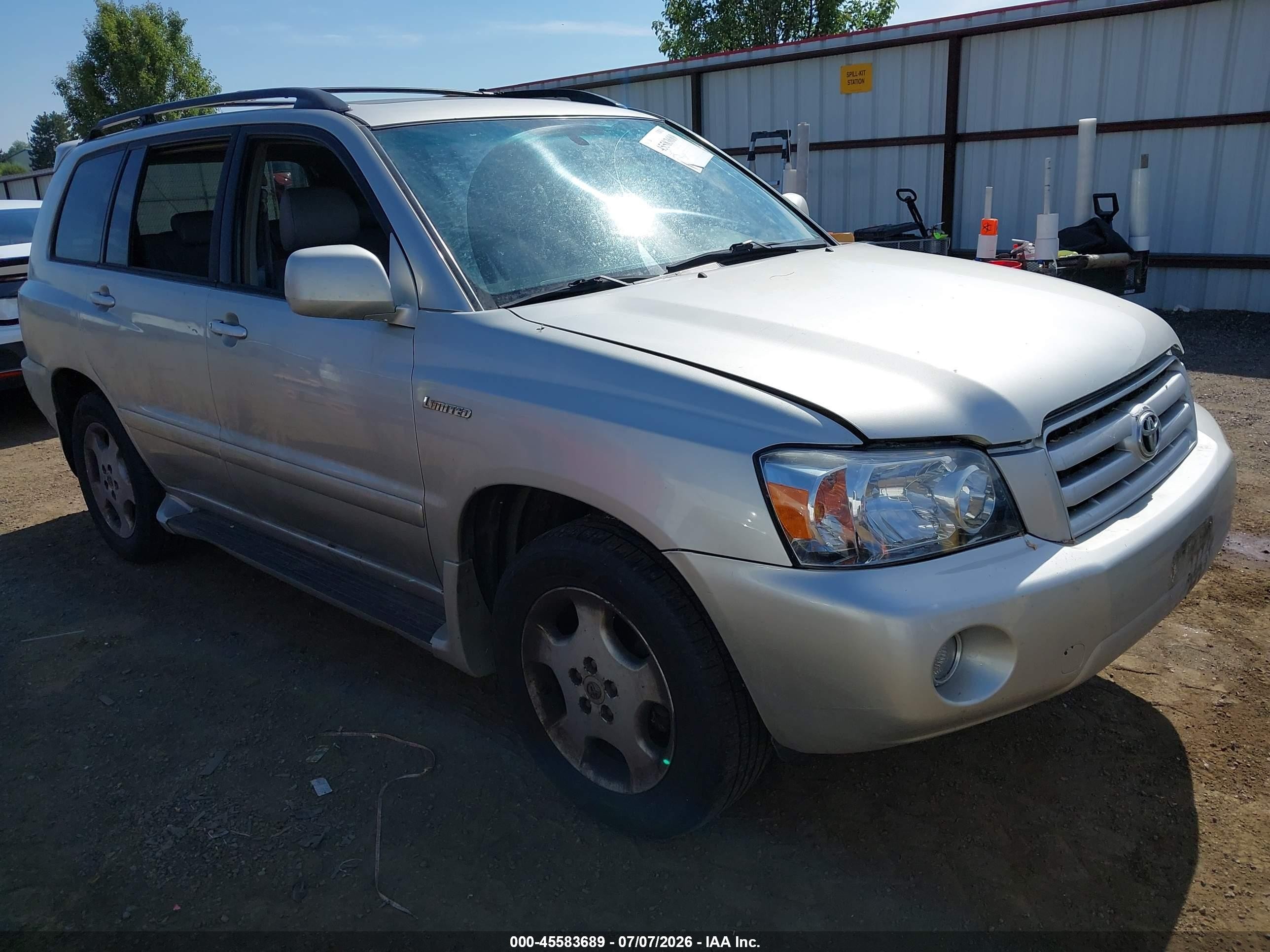2004 Toyota Highlander Limited V6 Silver vin: JTEEP21A740018209