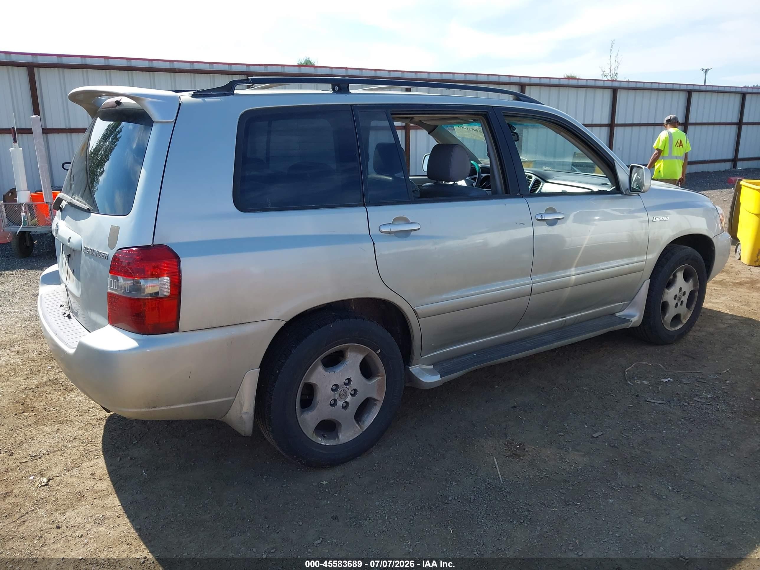 2004 Toyota Highlander Limited V6 Silver vin: JTEEP21A740018209