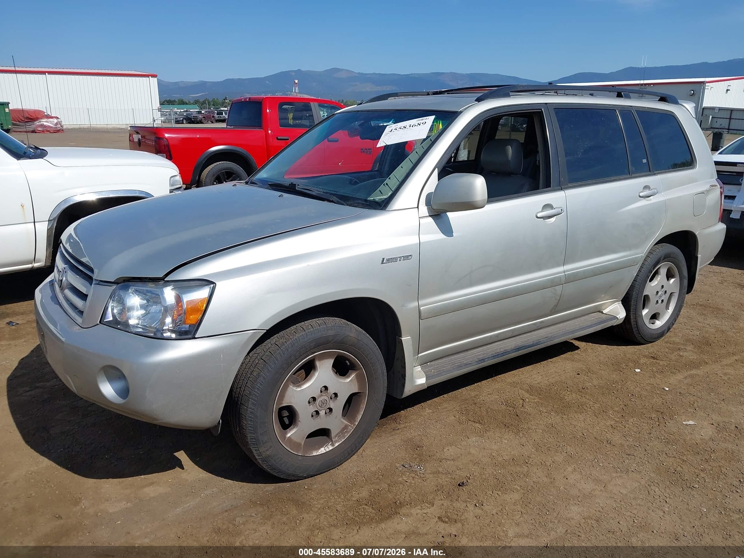 2004 Toyota Highlander Limited V6 Silver vin: JTEEP21A740018209