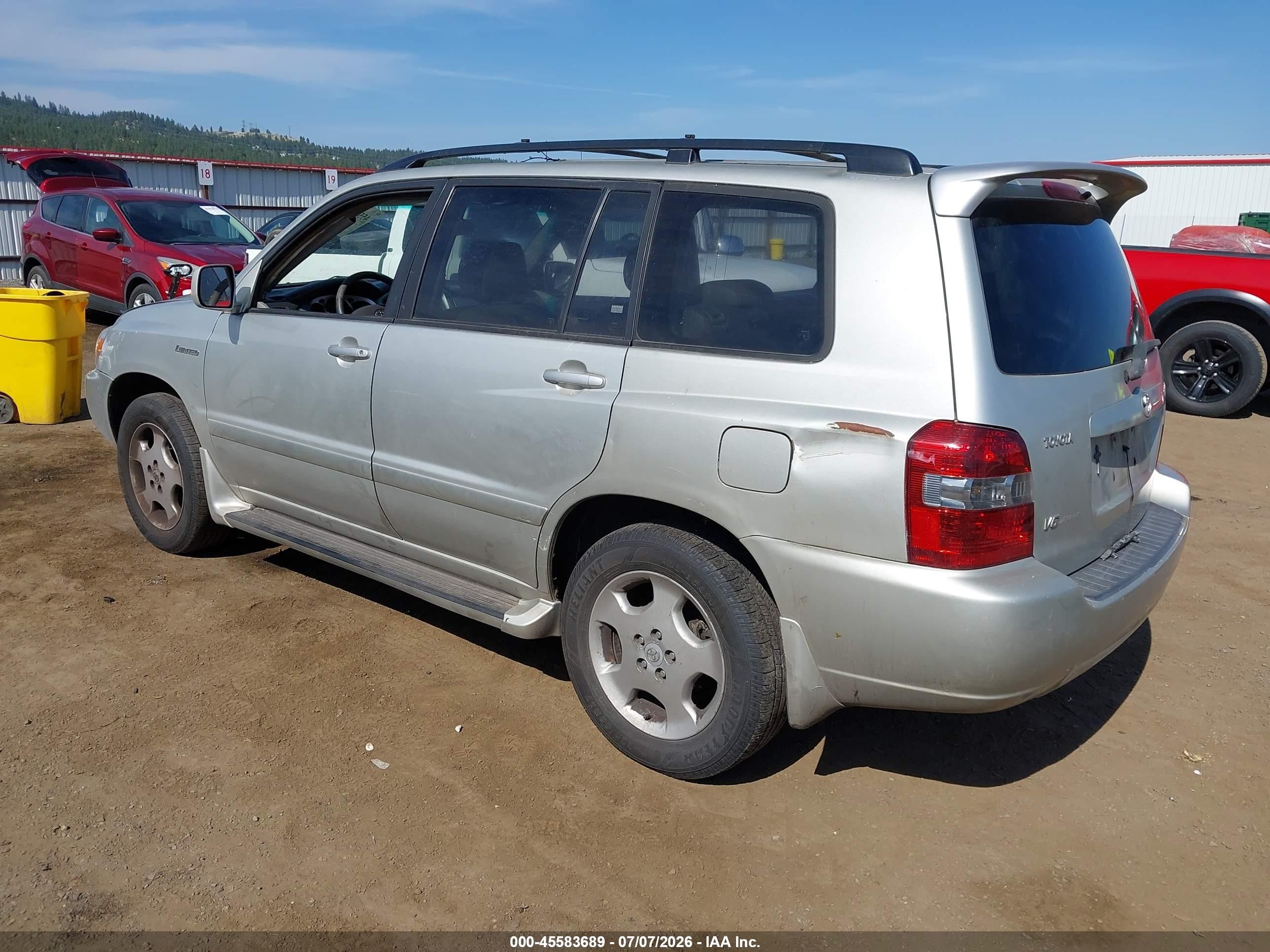 2004 Toyota Highlander Limited V6 Silver vin: JTEEP21A740018209