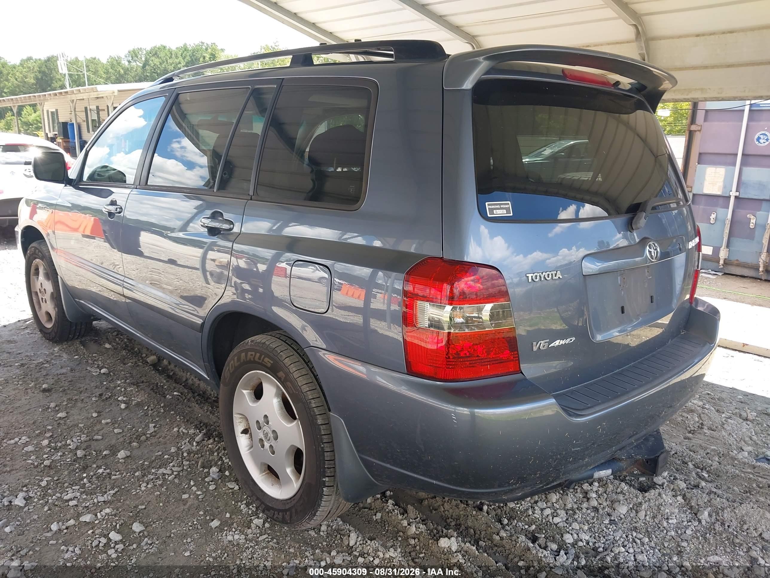 2004 Toyota Highlander Limited V6 Blue vin: JTEEP21A740026861
