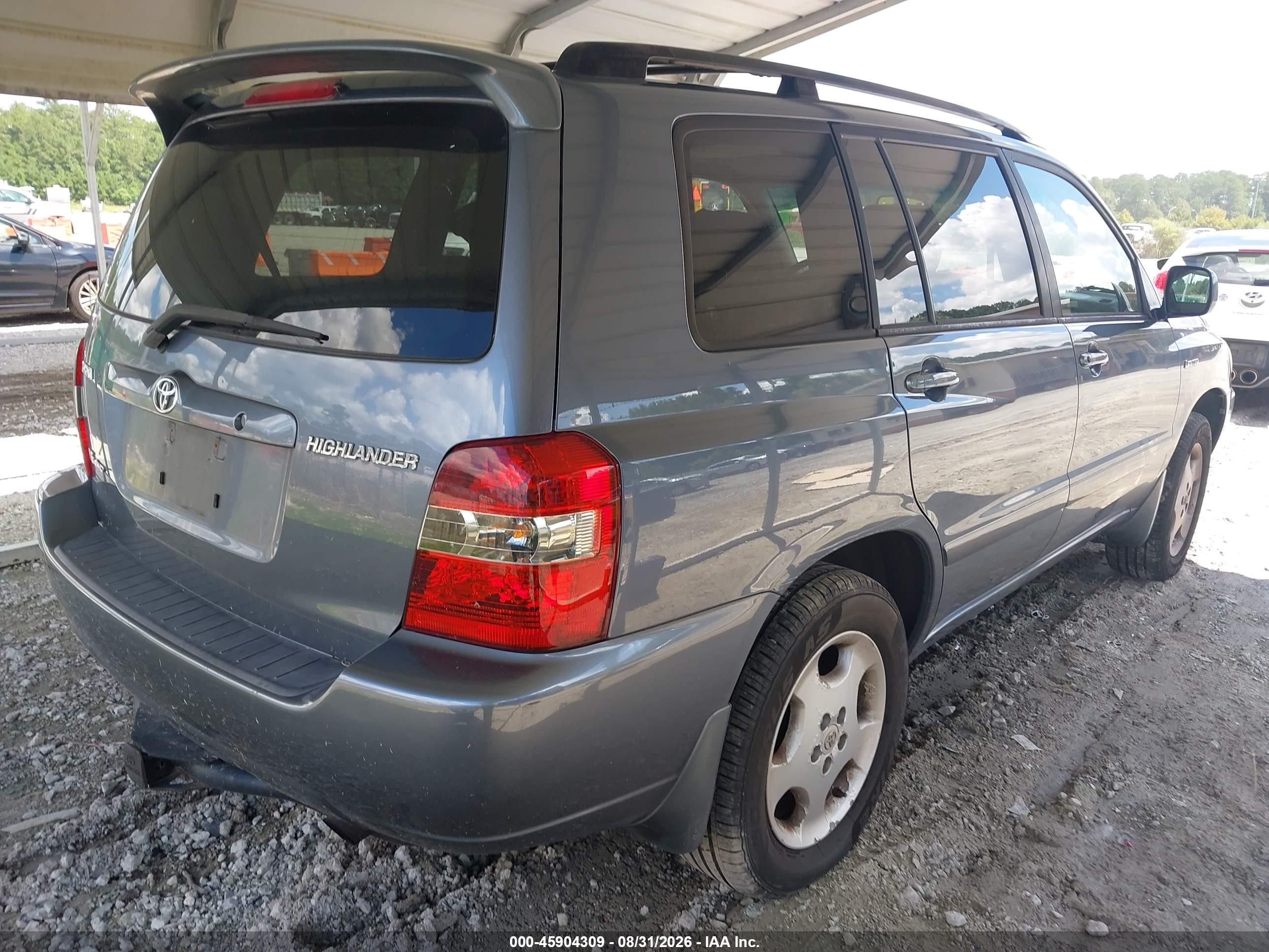 2004 Toyota Highlander Limited V6 Blue vin: JTEEP21A740026861