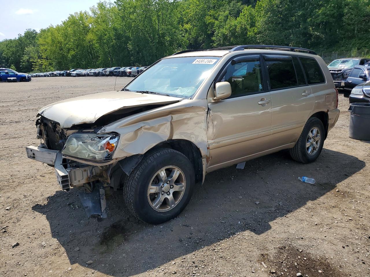 2004 Toyota Highlander Base Черный vin: JTEEP21A740047127