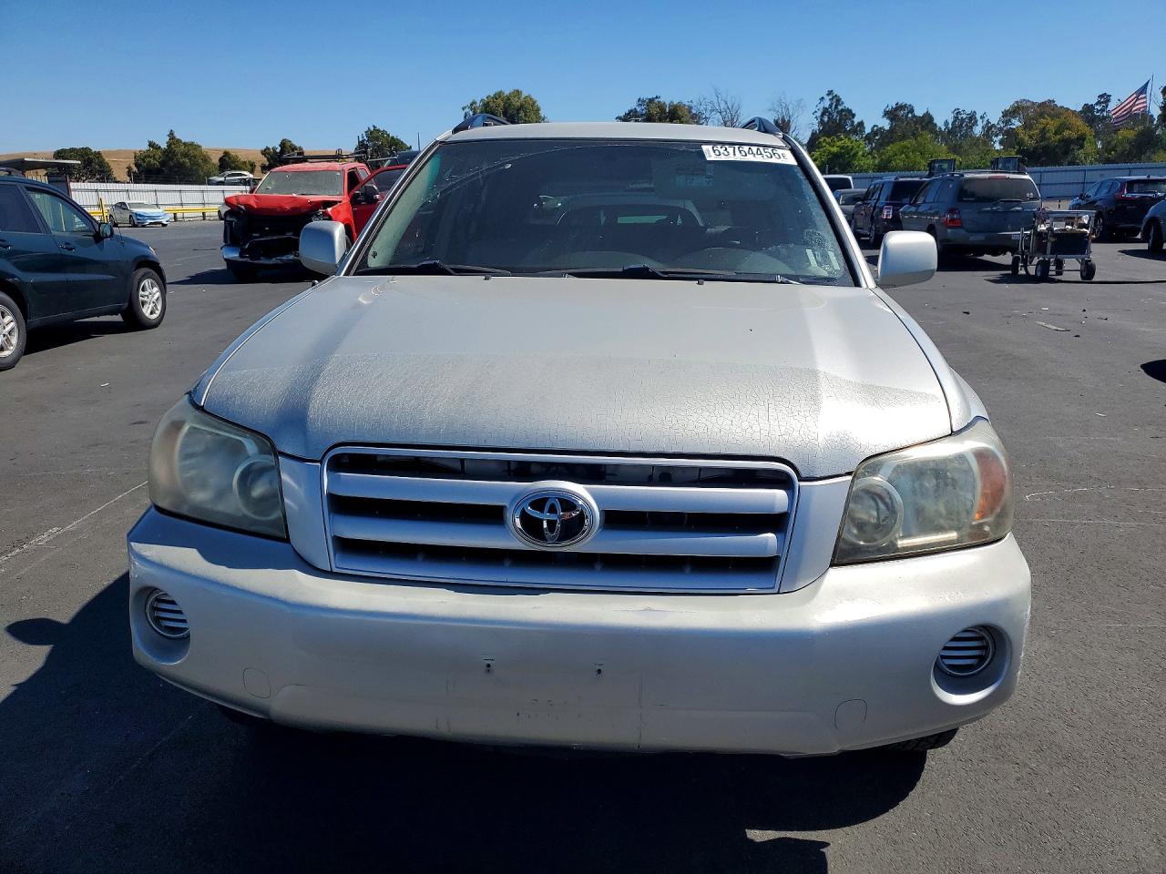 2004 Toyota Highlander Base Silver vin: JTEEP21A740052473