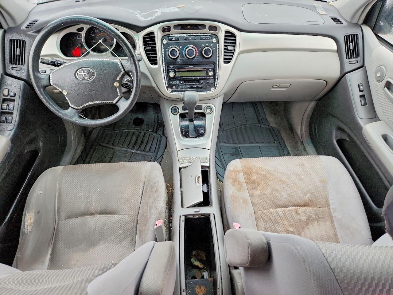 2005 Toyota Highlander Silver vin: JTEEP21A740053820