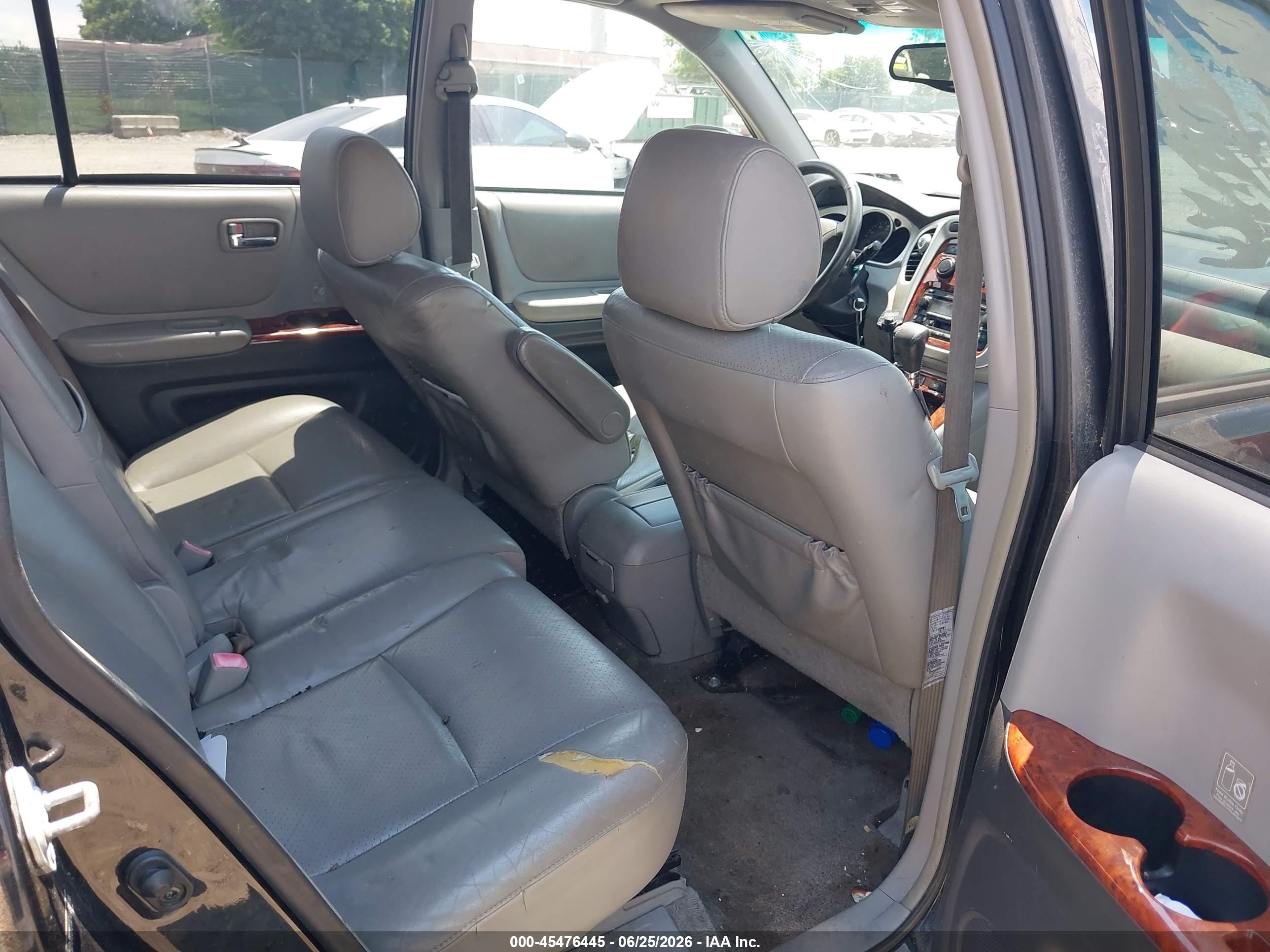 2004 Toyota Highlander Limited V6 Black vin: JTEEP21A740056510