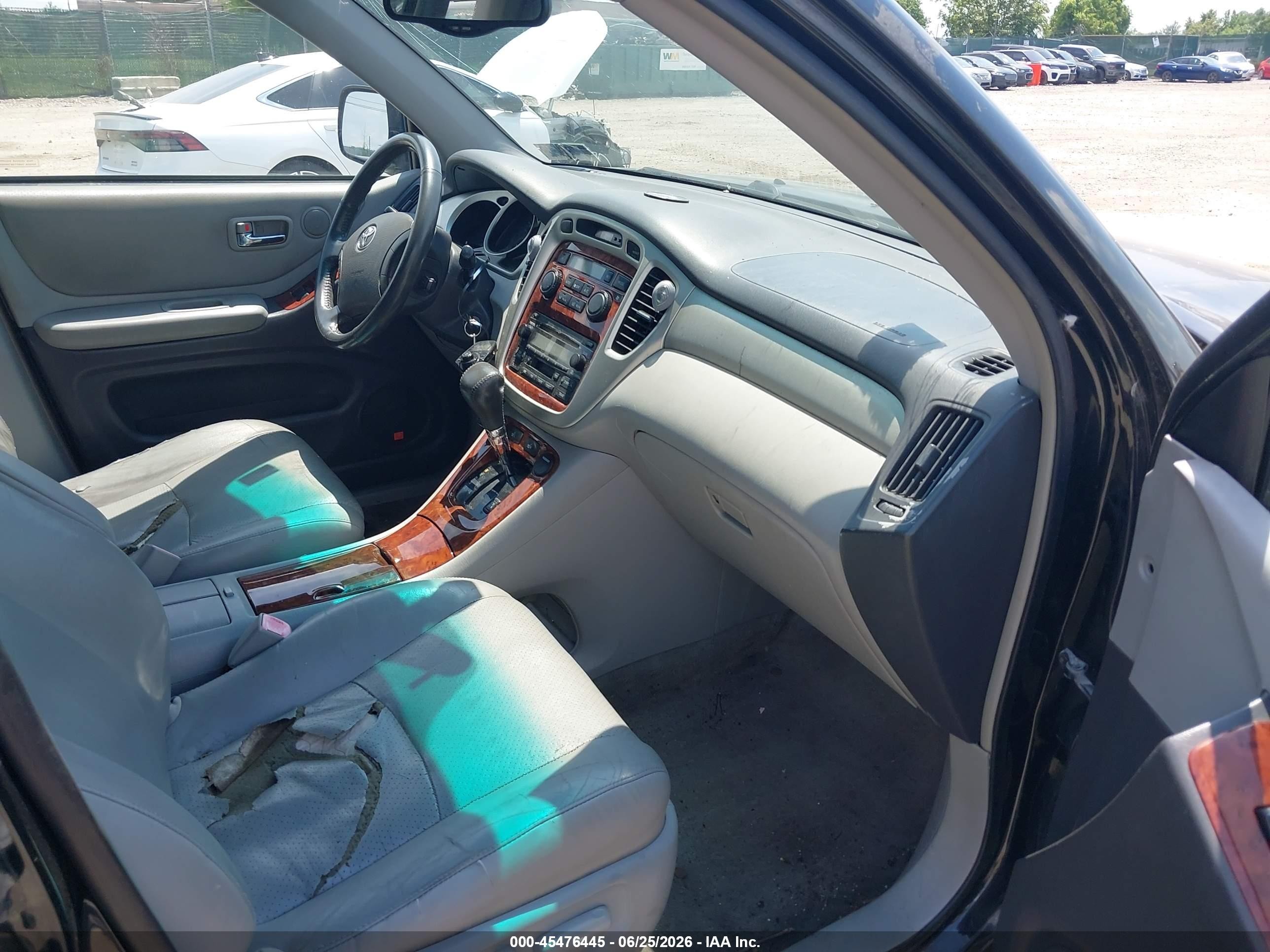 2004 Toyota Highlander Limited V6 Black vin: JTEEP21A740056510