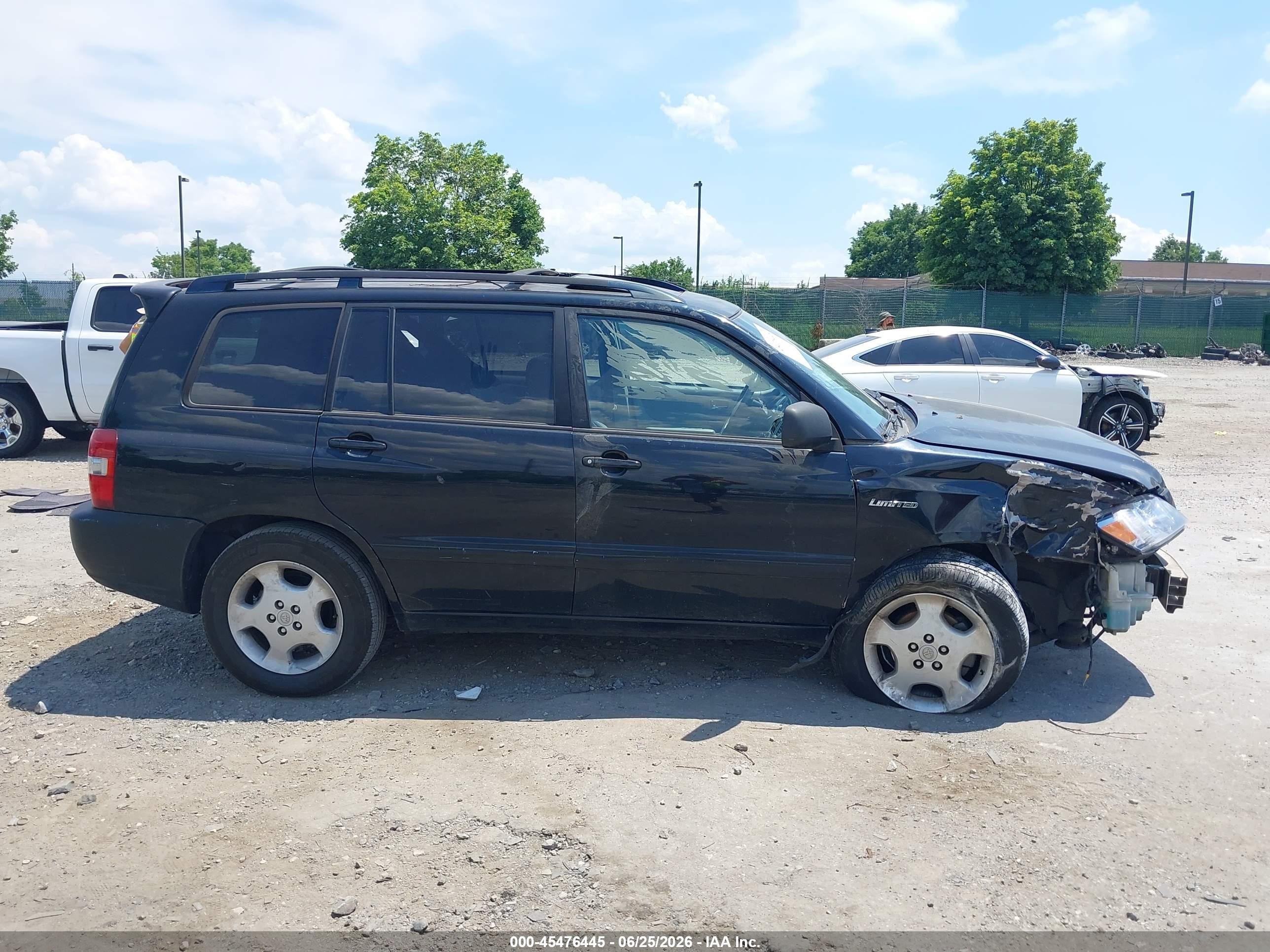 2004 Toyota Highlander Limited V6 Black vin: JTEEP21A740056510