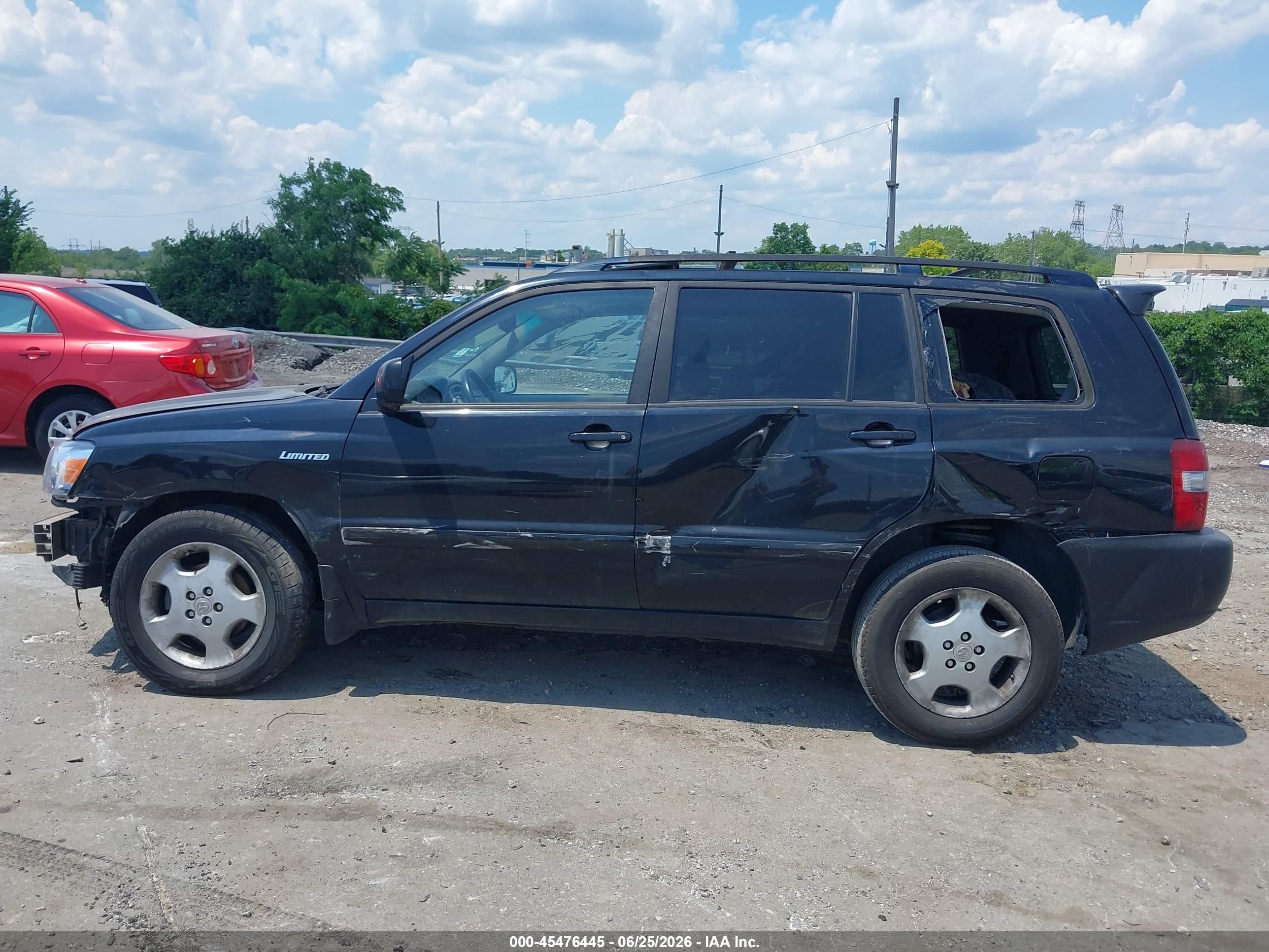 2004 Toyota Highlander Limited V6 Black vin: JTEEP21A740056510