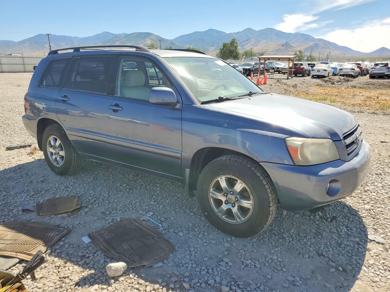 2005 Toyota Highlander Limited Gray vin: JTEEP21A750070053