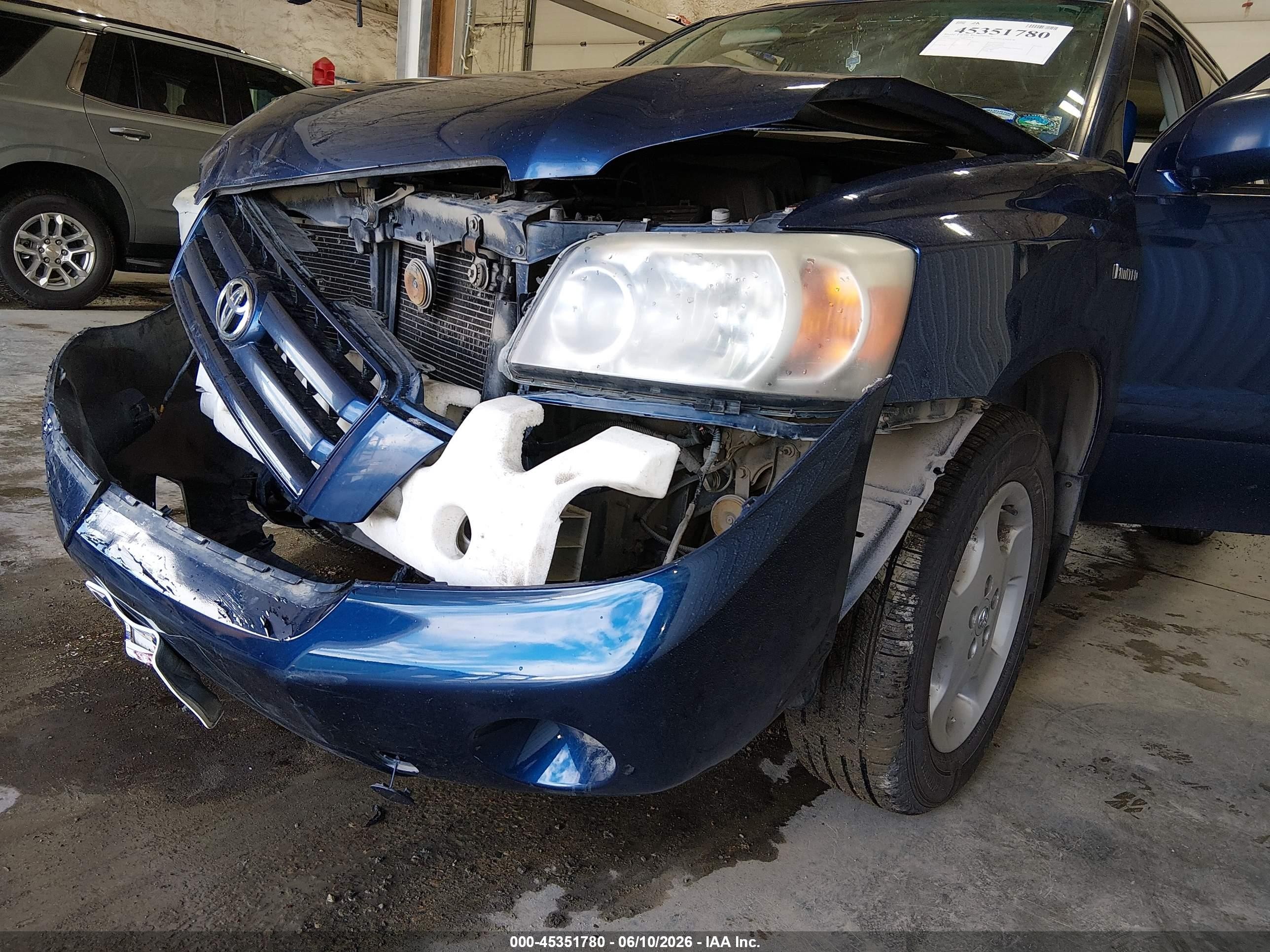 2005 Toyota Highlander Limited V6 Blue vin: JTEEP21A750071509