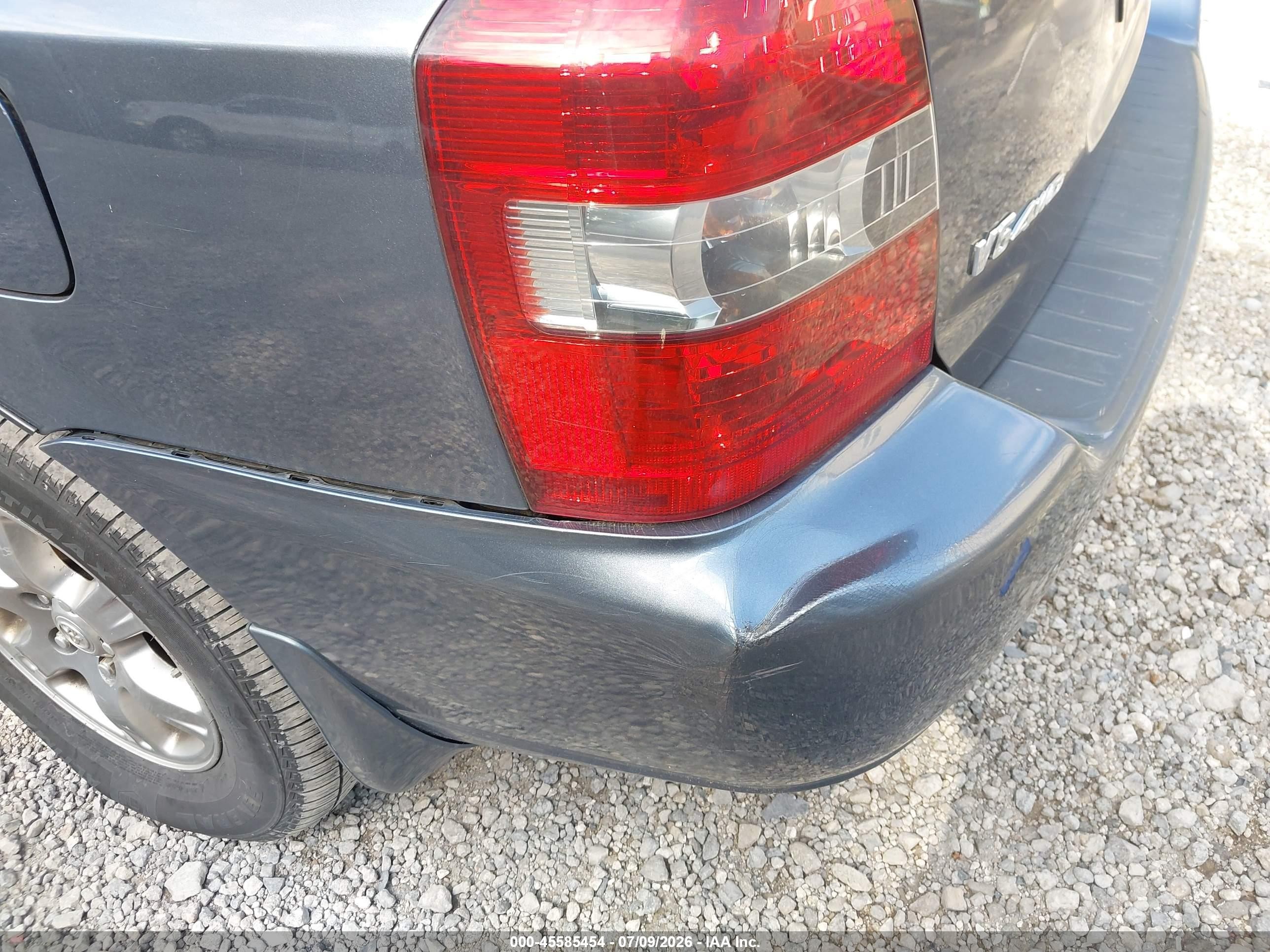 2005 Toyota Highlander V6 Blue vin: JTEEP21A750075446