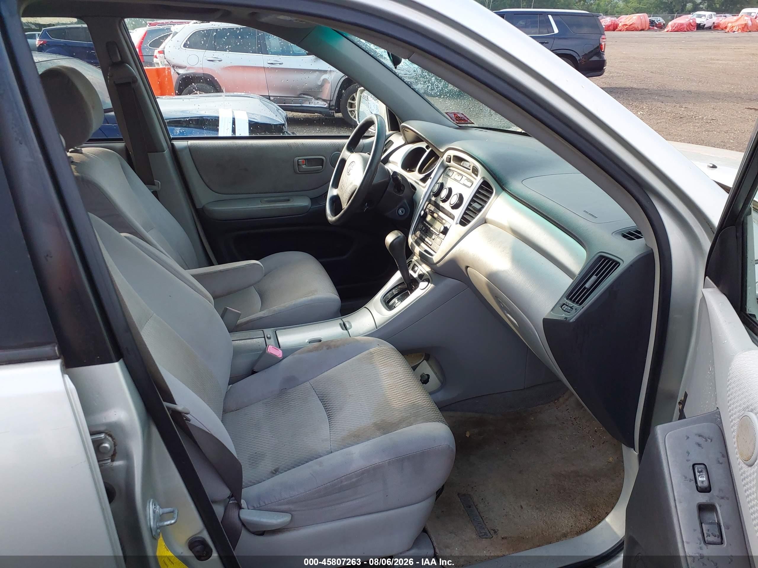 2005 Toyota Highlander V6 Silver vin: JTEEP21A750077245