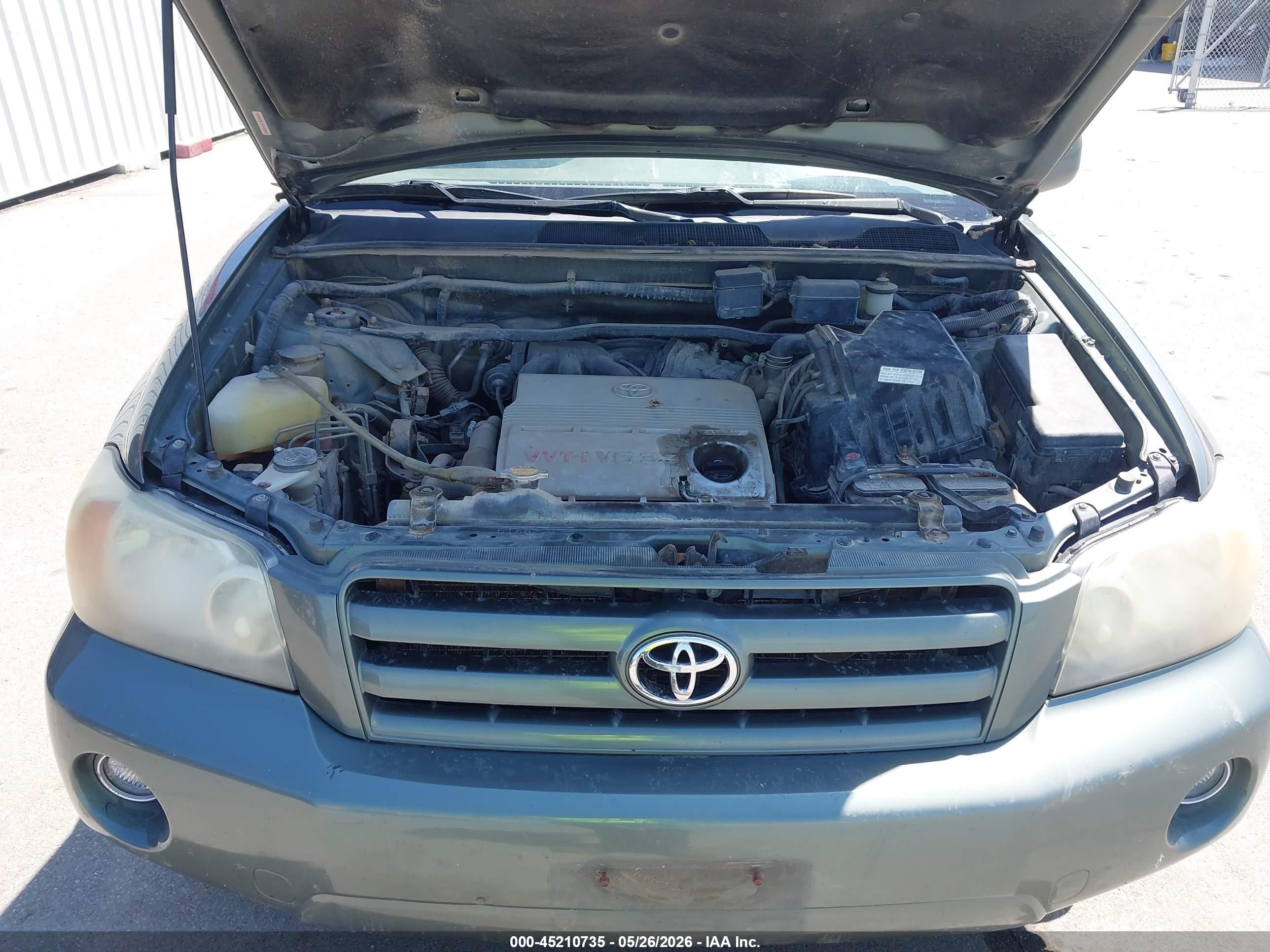 2005 Toyota Highlander Limited V6 Green vin: JTEEP21A750092439