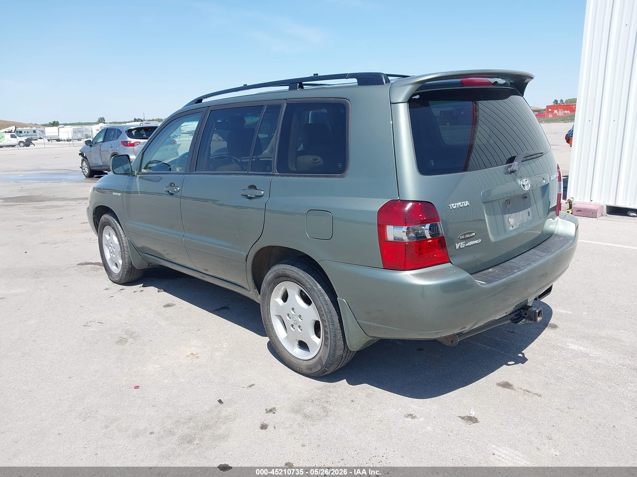 2005 Toyota Highlander Limited V6 Green vin: JTEEP21A750092439