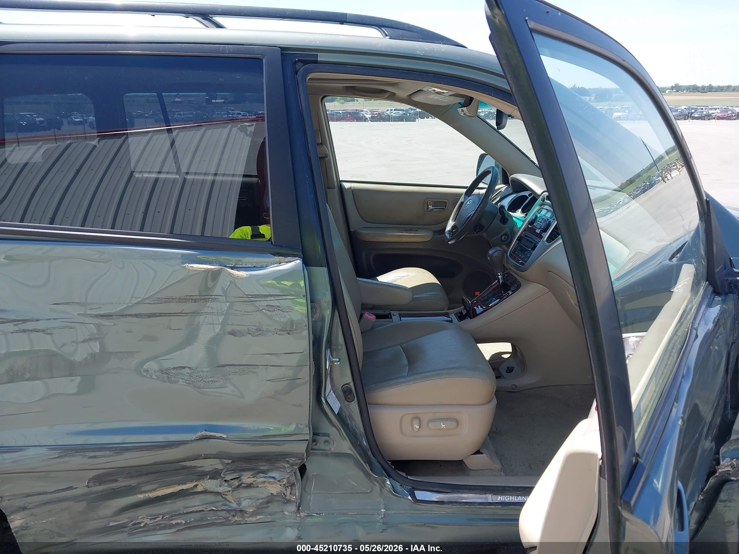 2005 Toyota Highlander Limited V6 Green vin: JTEEP21A750092439