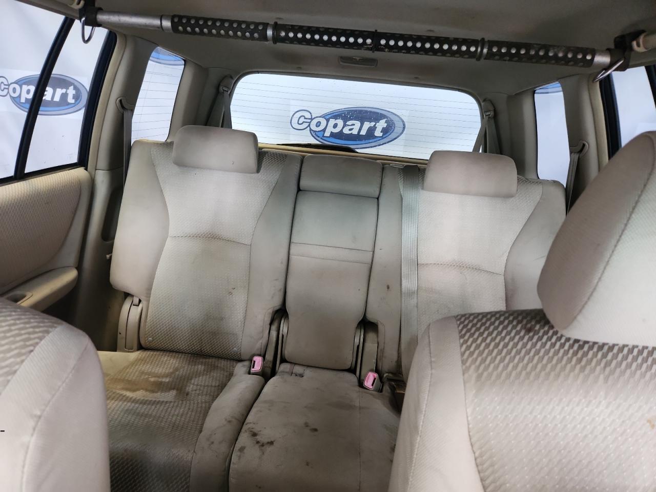 2006 Toyota Highlander Limited Blue vin: JTEEP21A760153760 Damage: Right Rear Seat, Stained, Permanent