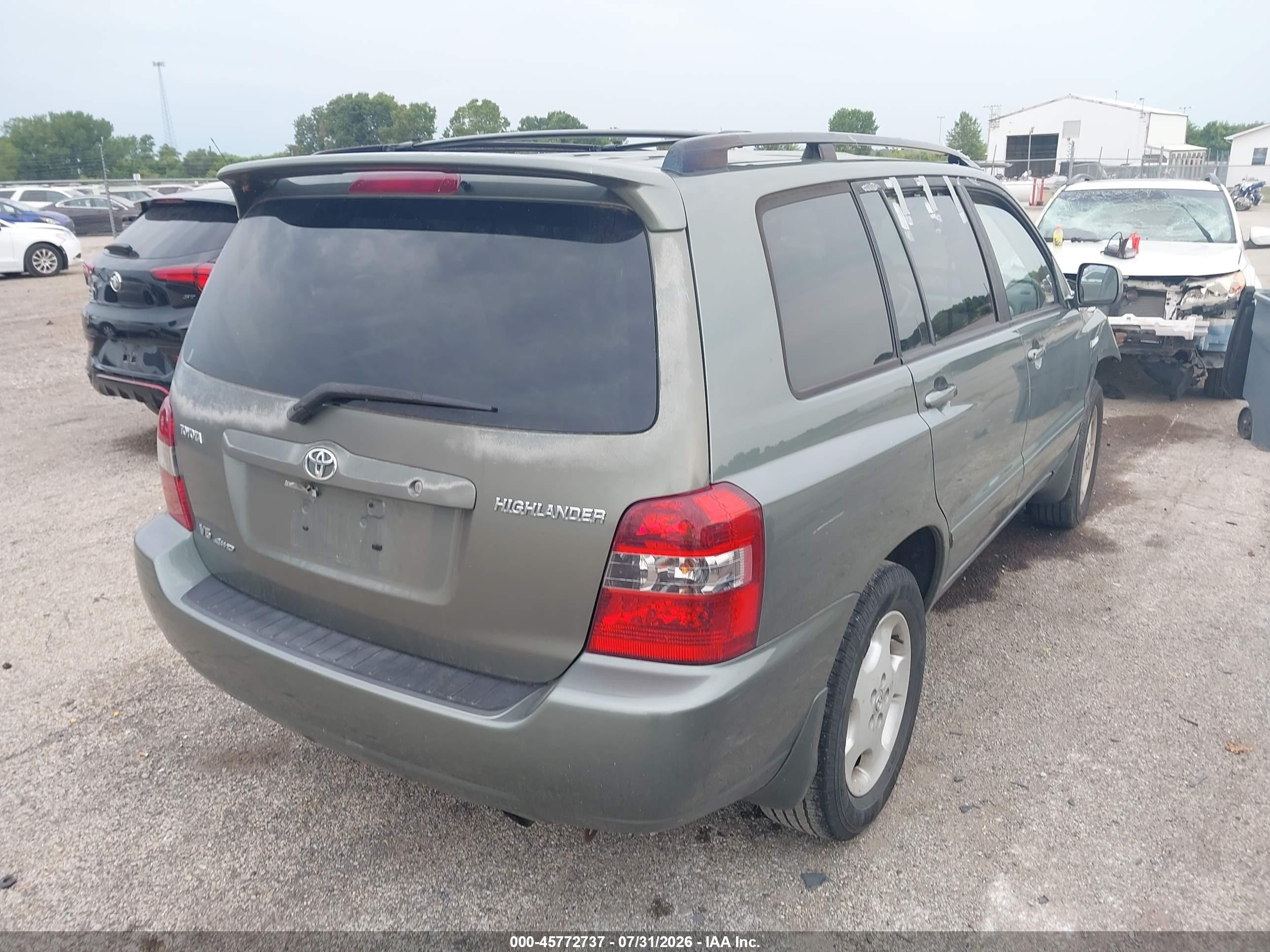 2006 Toyota Highlander Limited V6 Turquoise vin: JTEEP21A760157534