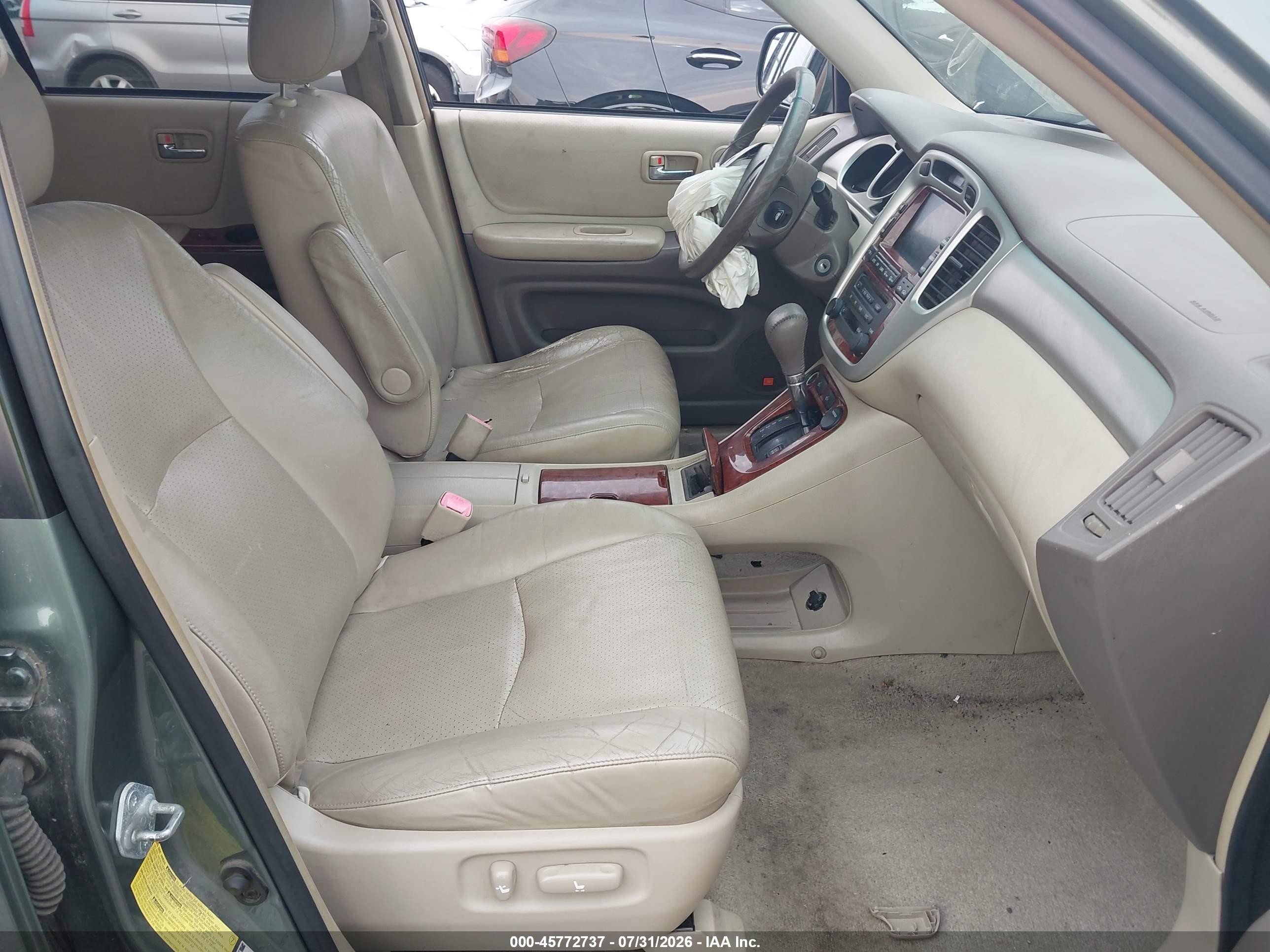 2006 Toyota Highlander Limited V6 Turquoise vin: JTEEP21A760157534