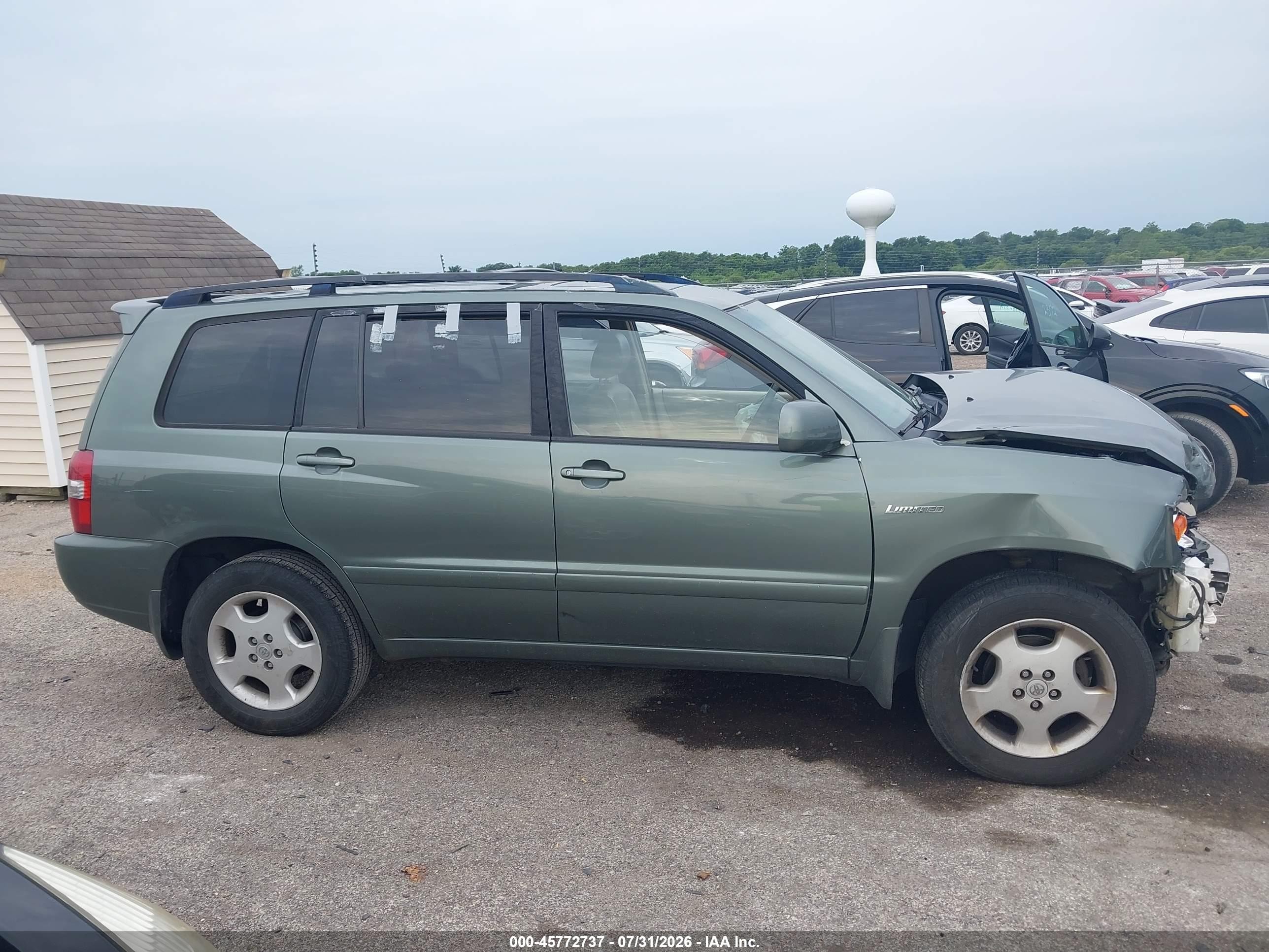 2006 Toyota Highlander Limited V6 Turquoise vin: JTEEP21A760157534