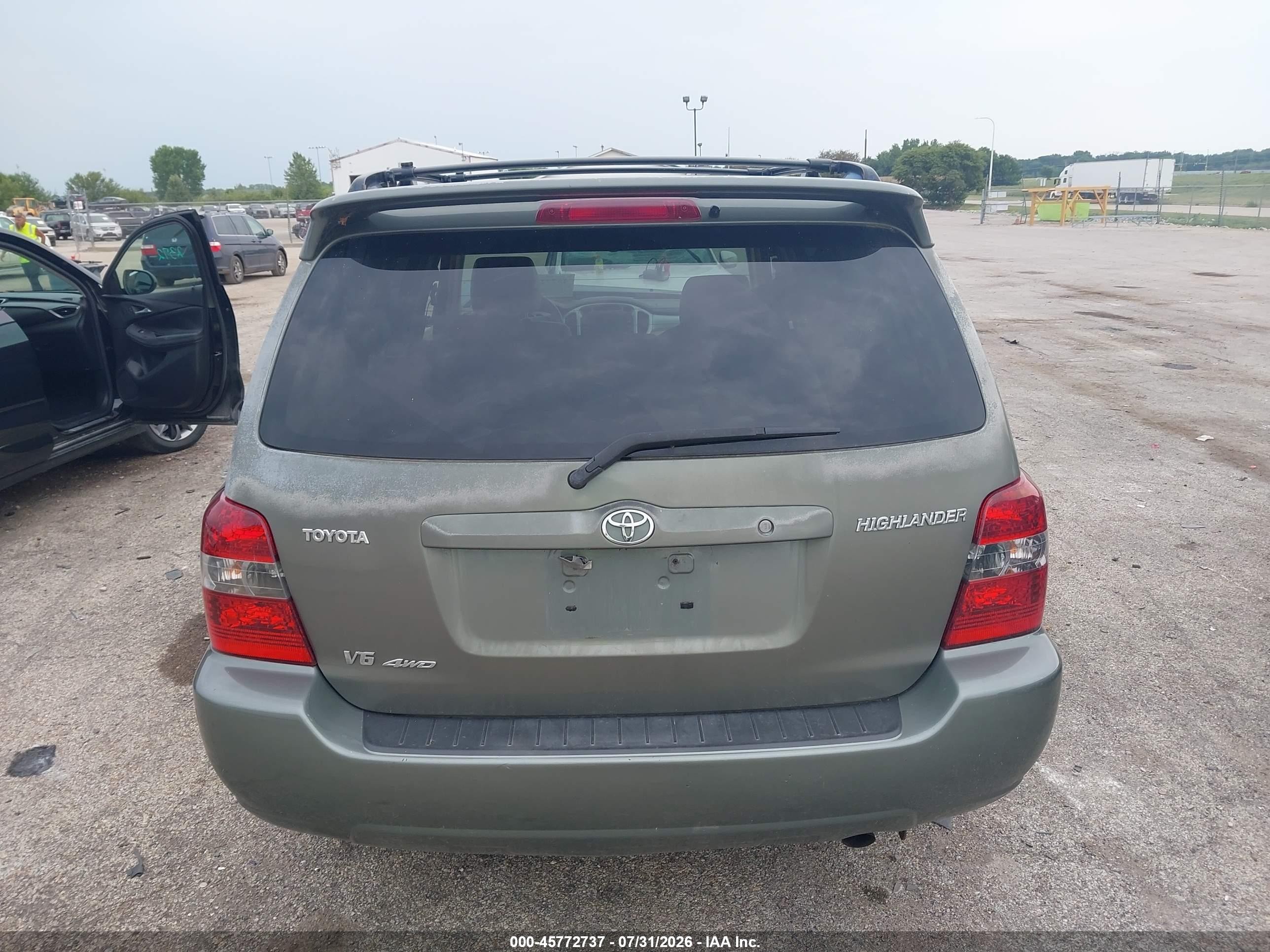 2006 Toyota Highlander Limited V6 Turquoise vin: JTEEP21A760157534