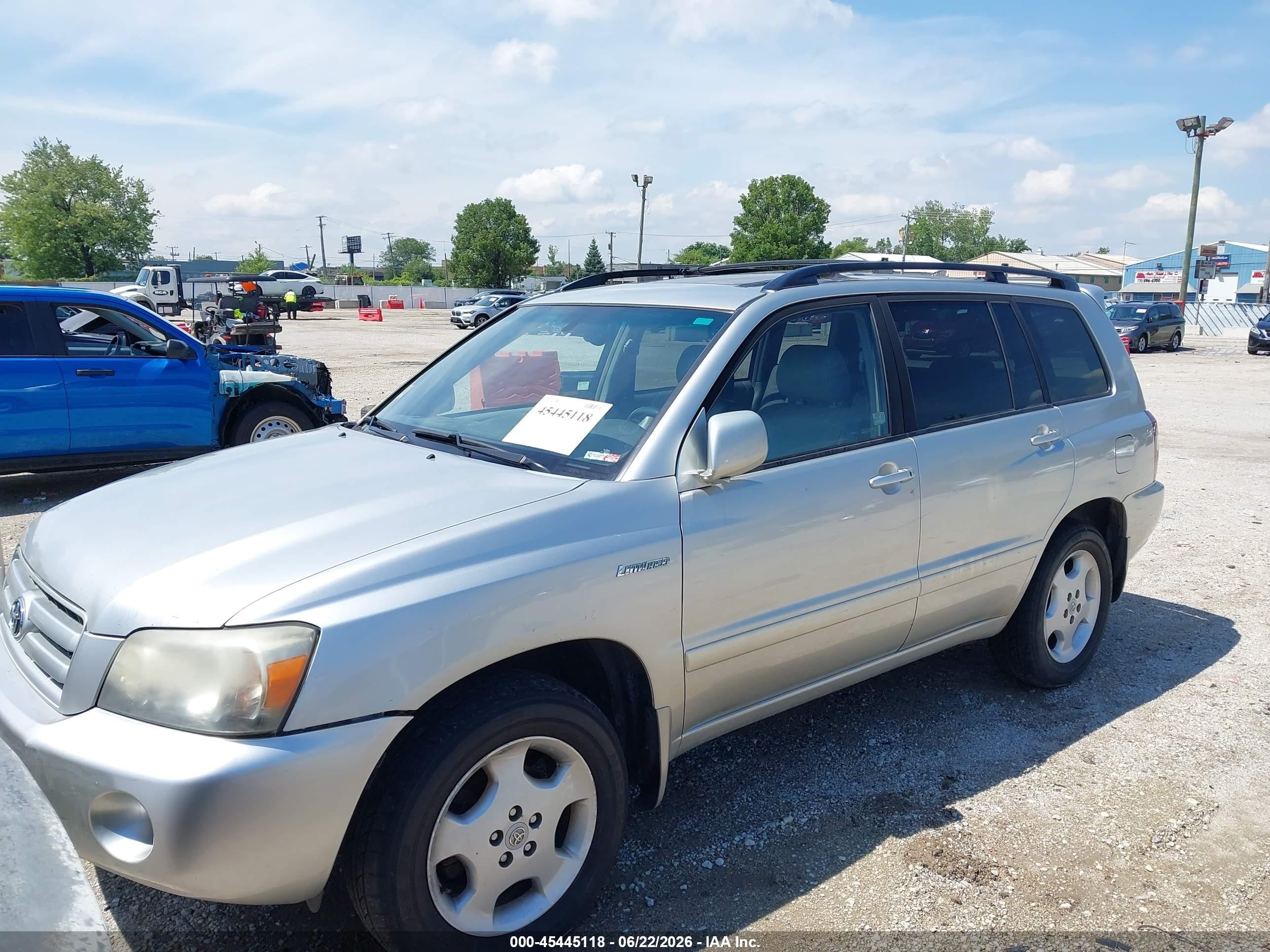 2006 Toyota Highlander Limited V6 Silver vin: JTEEP21A760160644