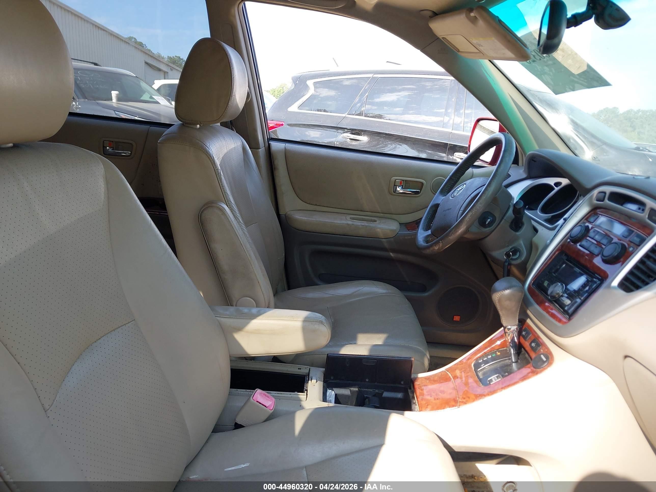 2006 Toyota Highlander Limited V6 Red vin: JTEEP21A760174527