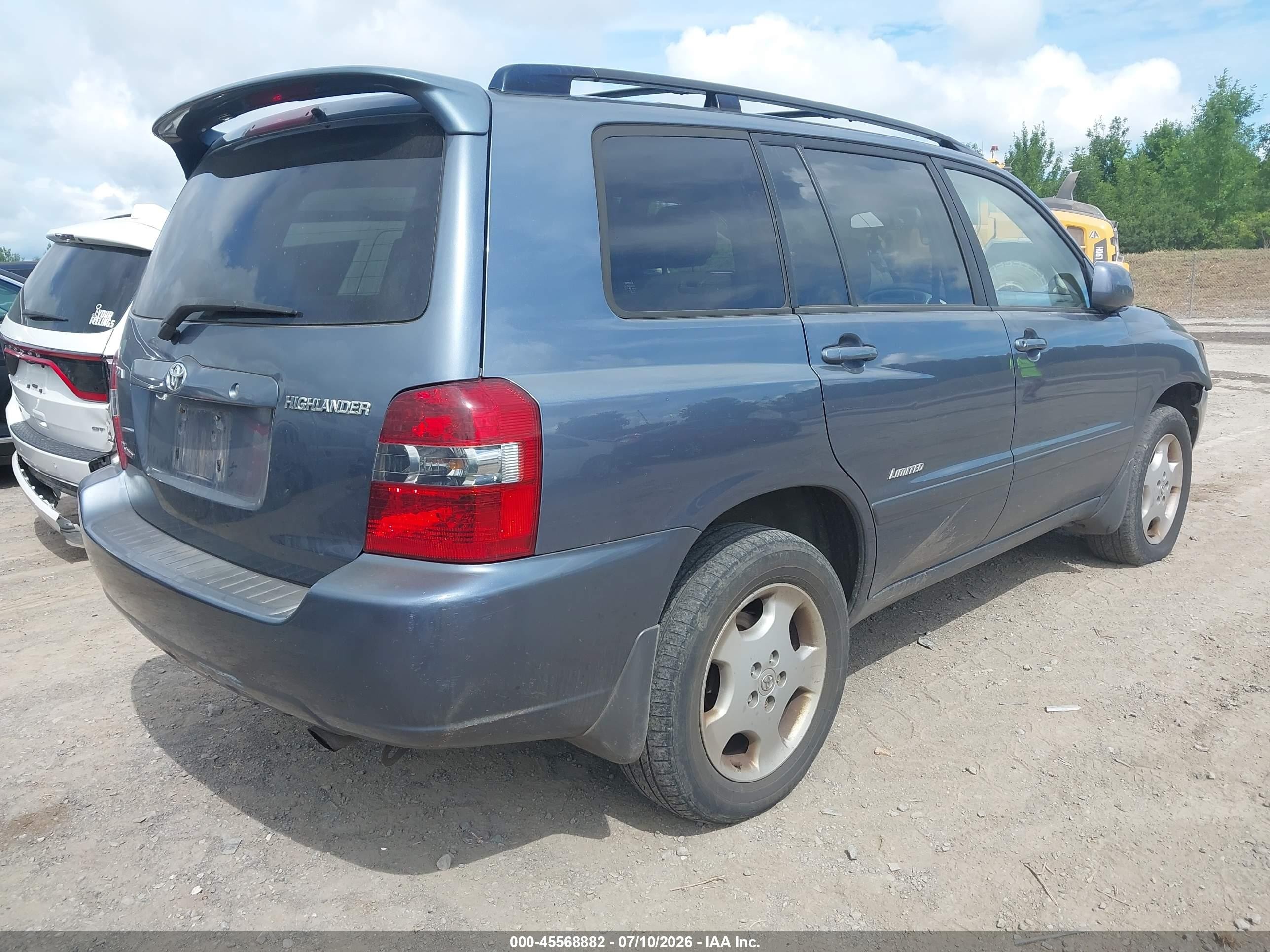 2006 Toyota Highlander Limited V6 Light Blue vin: JTEEP21A760174821