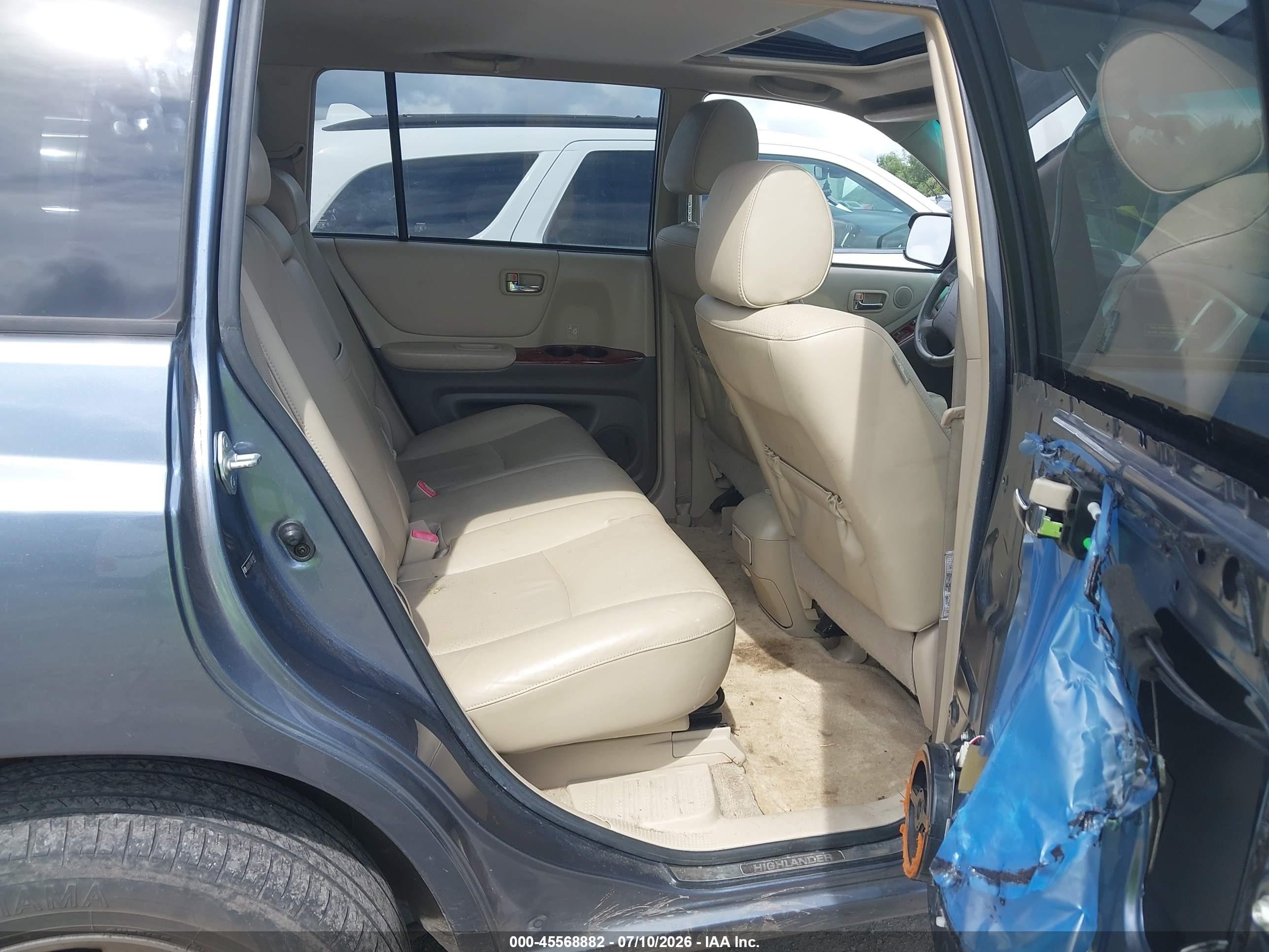 2006 Toyota Highlander Limited V6 Light Blue vin: JTEEP21A760174821