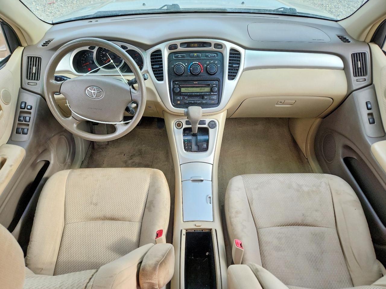 2006 Toyota Highlander Base Tan vin: JTEEP21A760185043