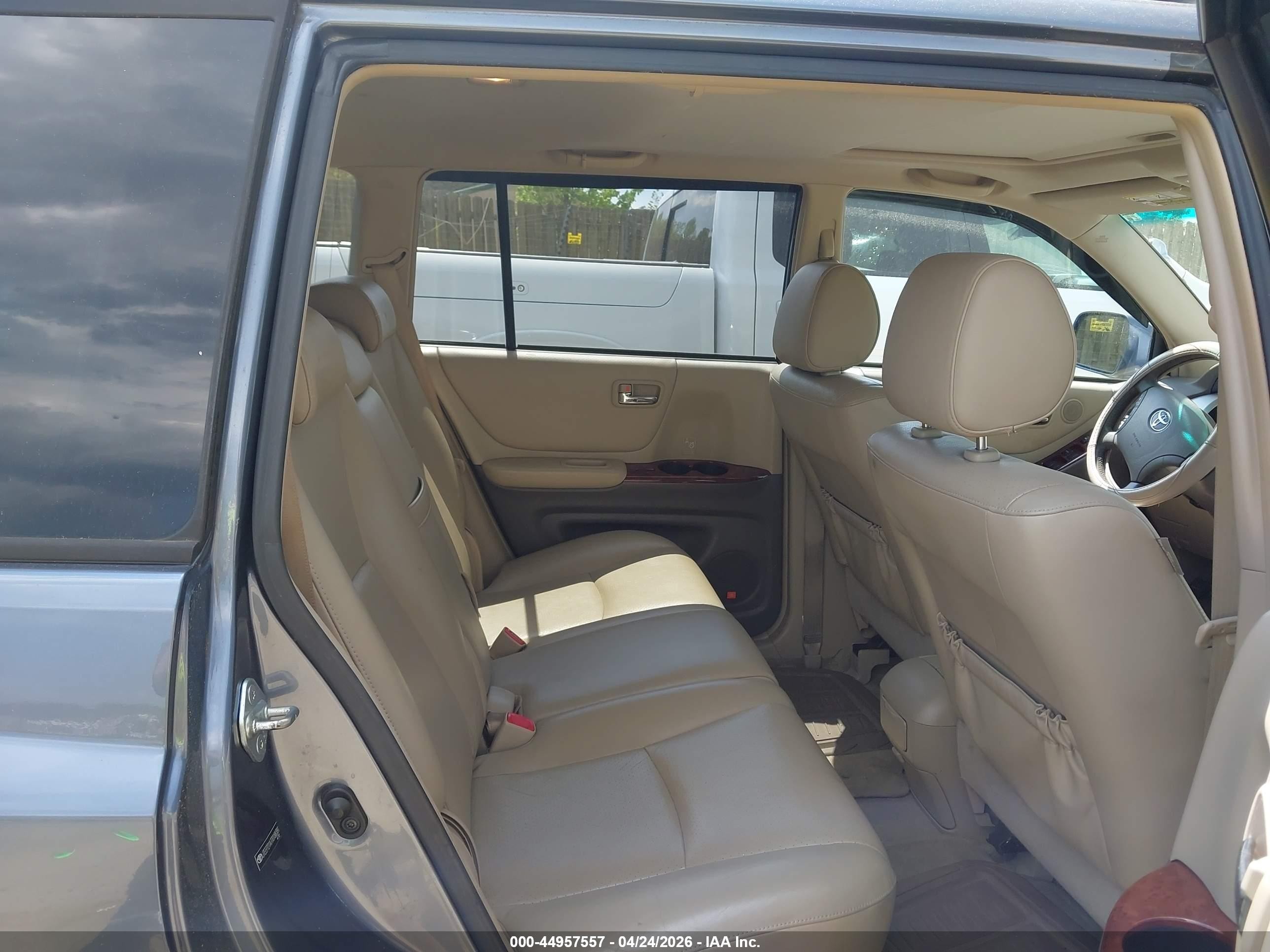 2007 Toyota Highlander Limited V6 Blue vin: JTEEP21A770188381