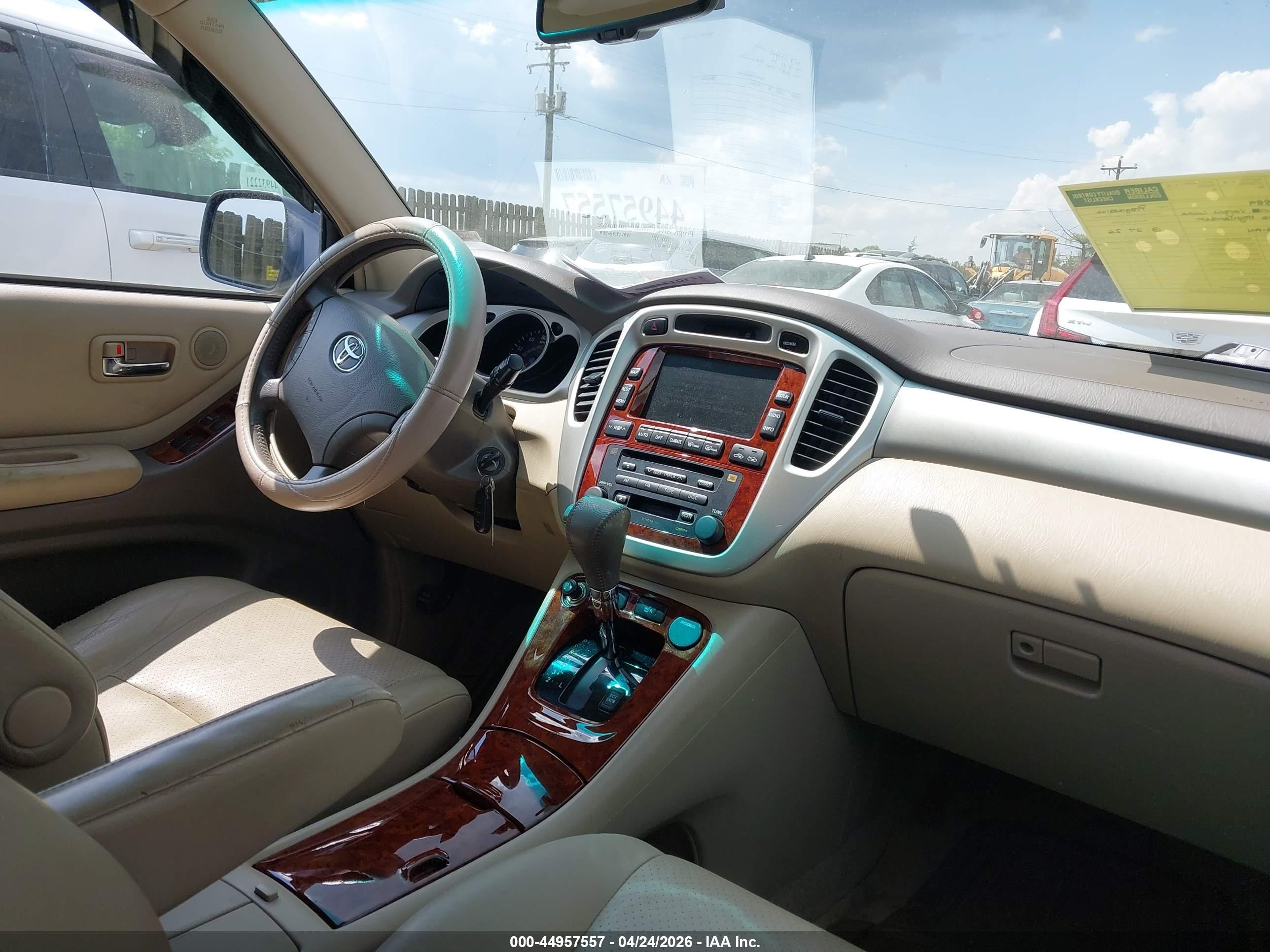 2007 Toyota Highlander Limited V6 Blue vin: JTEEP21A770188381