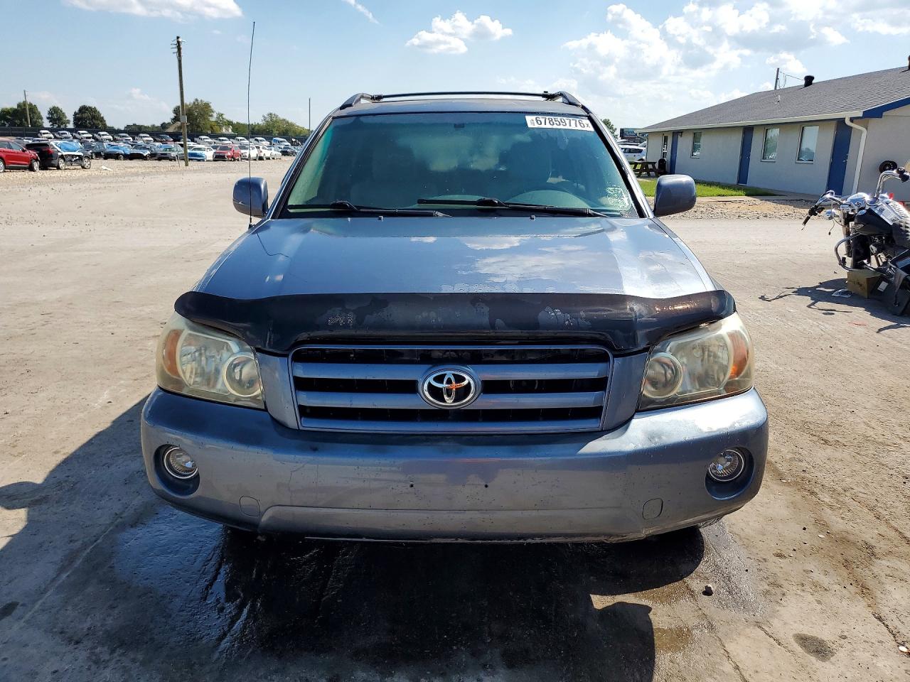 2007 Toyota Highlander Base Blue vin: JTEEP21A770191944