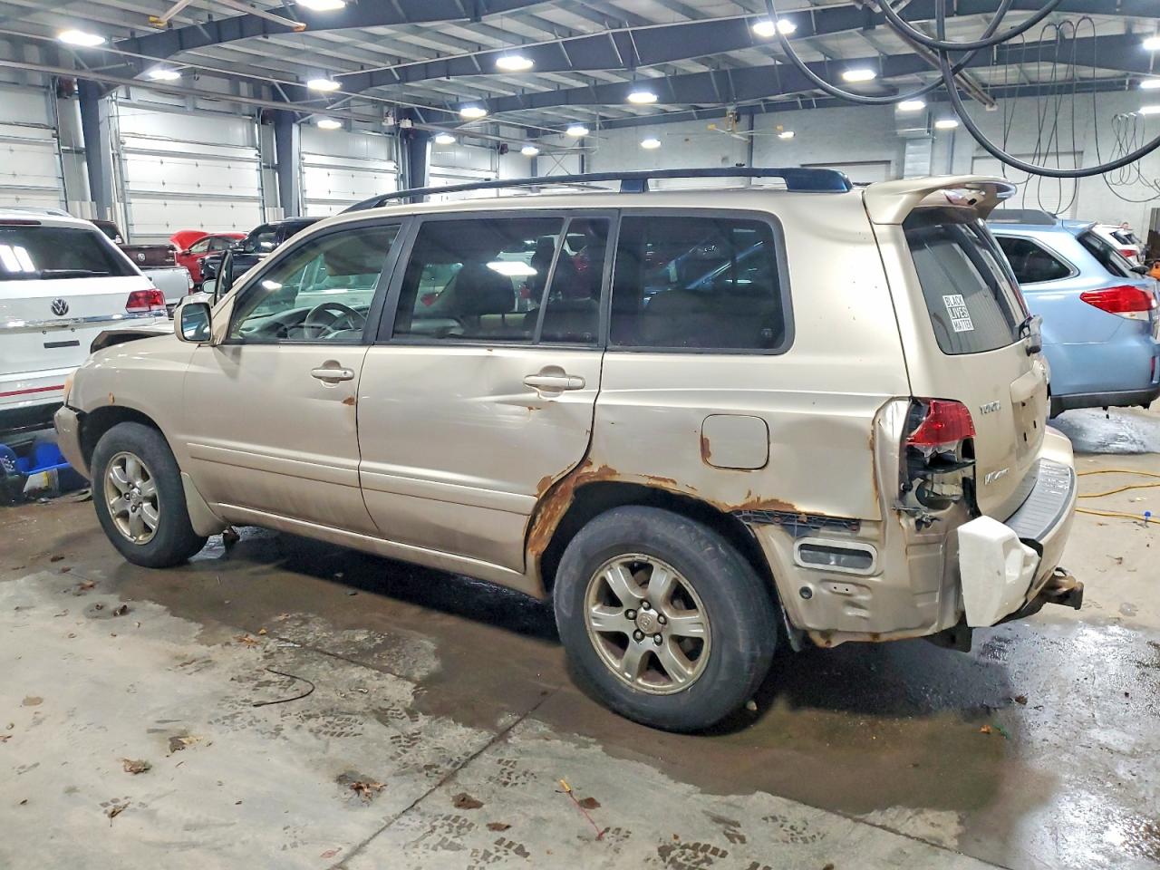 2007 Toyota Highlander Sport Tan vin: JTEEP21A770195542