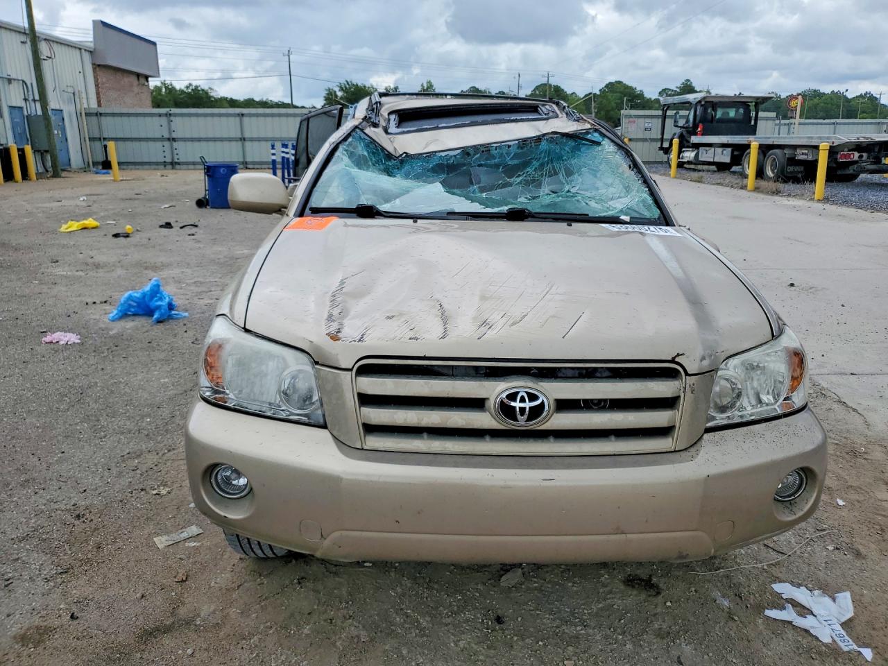 2007 Toyota Highlander Limited Beige vin: JTEEP21A770206233