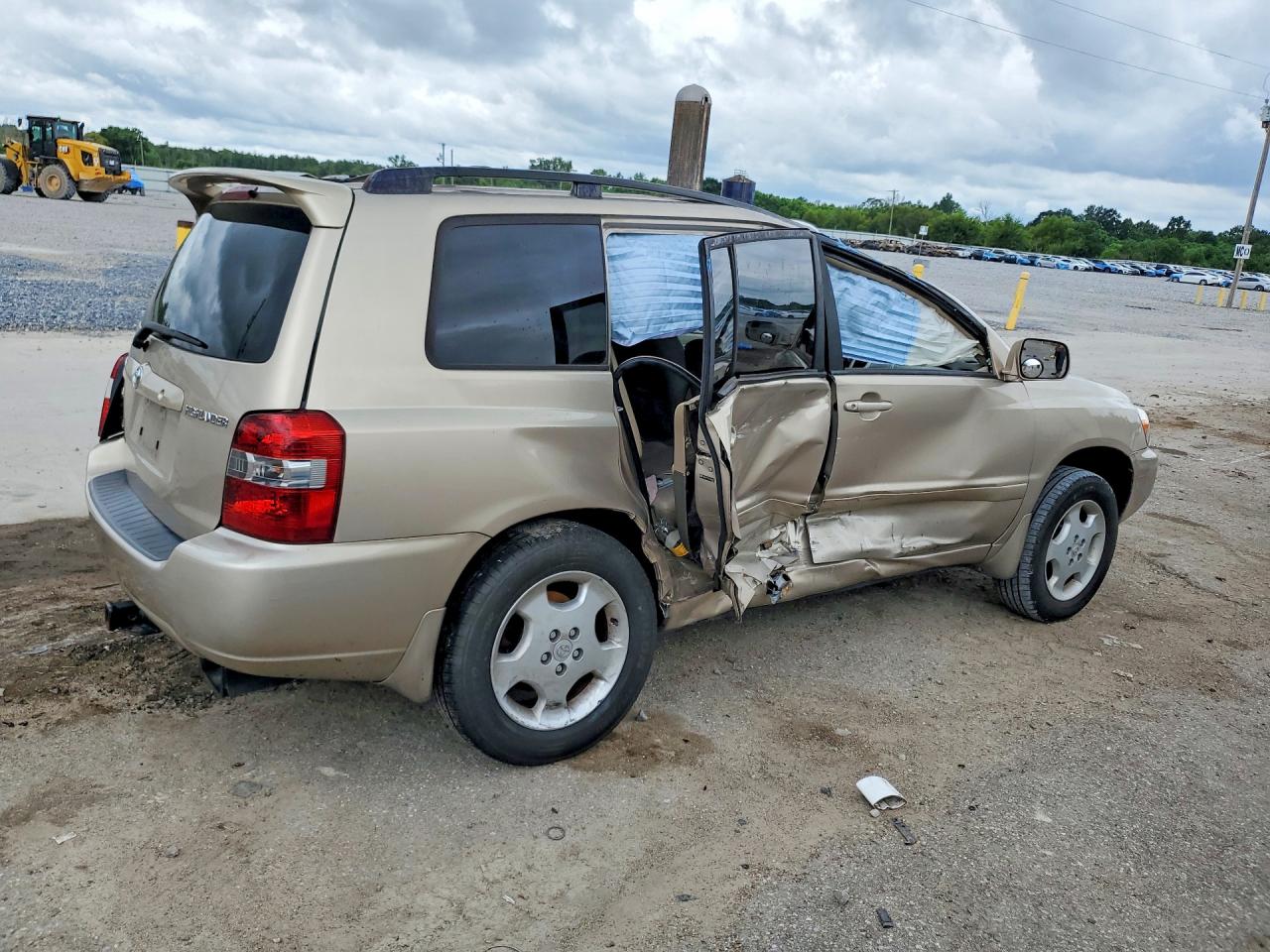 2007 Toyota Highlander Limited Beige vin: JTEEP21A770206233