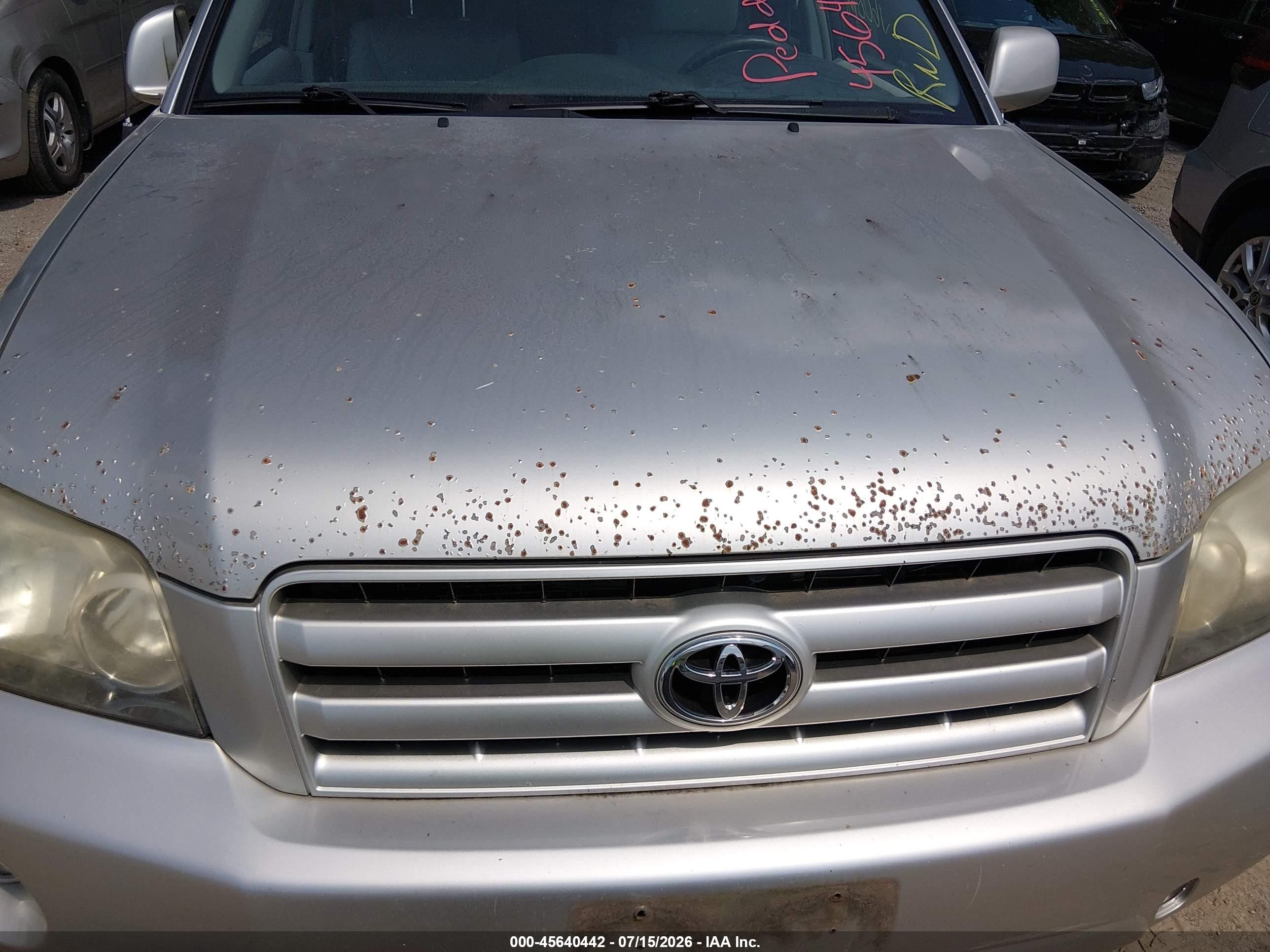 2007 Toyota Highlander 3rd Row Silver vin: JTEEP21A770219970