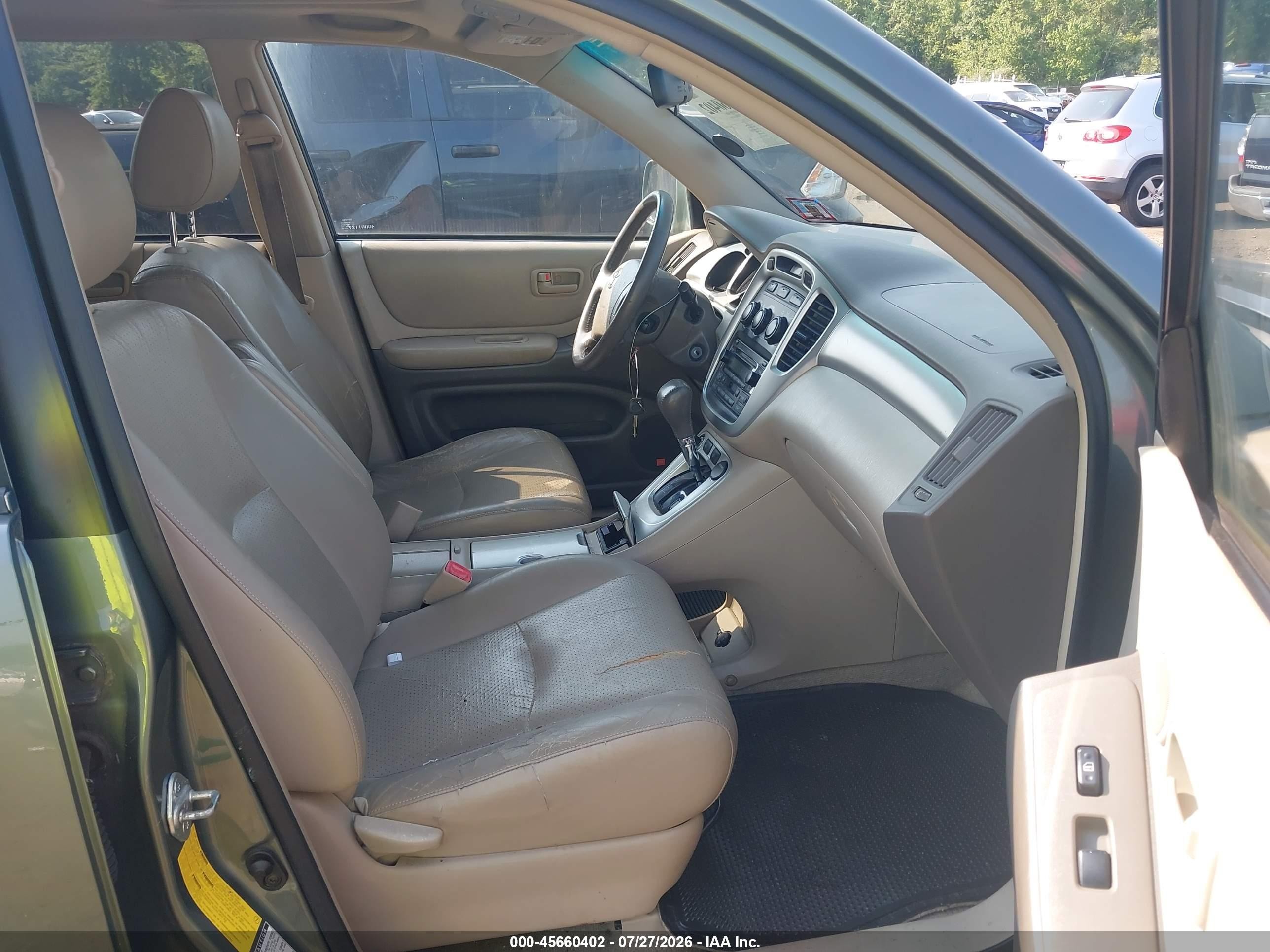 2004 Toyota Highlander V6 Gray vin: JTEEP21A840001127