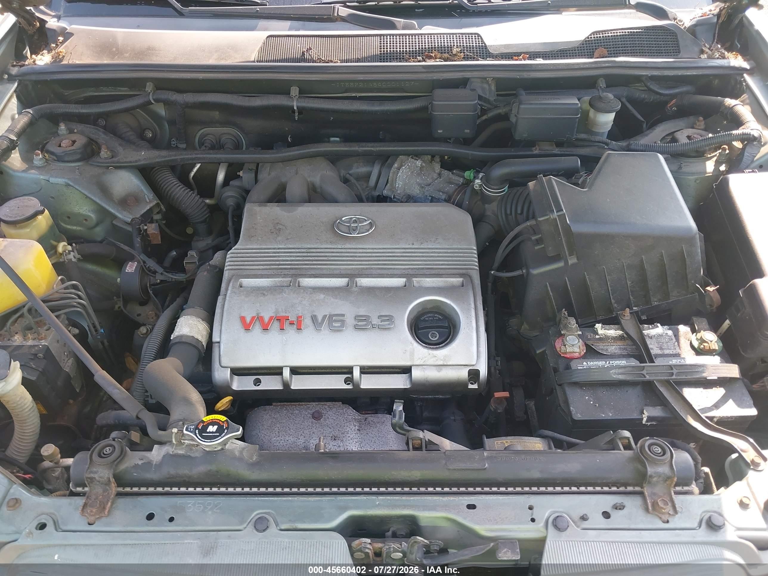 2004 Toyota Highlander V6 Gray vin: JTEEP21A840001127