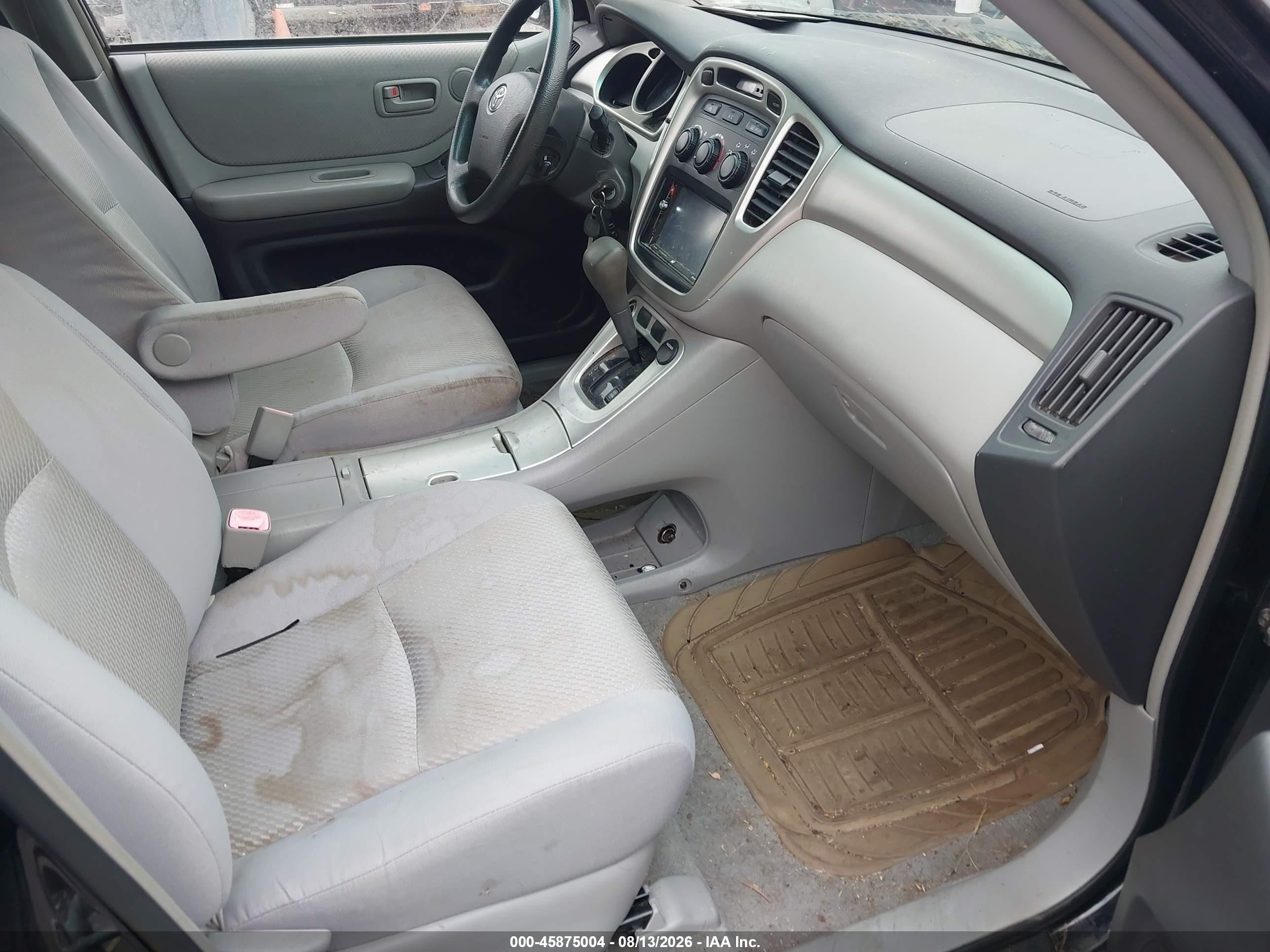 2004 Toyota Highlander V6 Black vin: JTEEP21A840012399