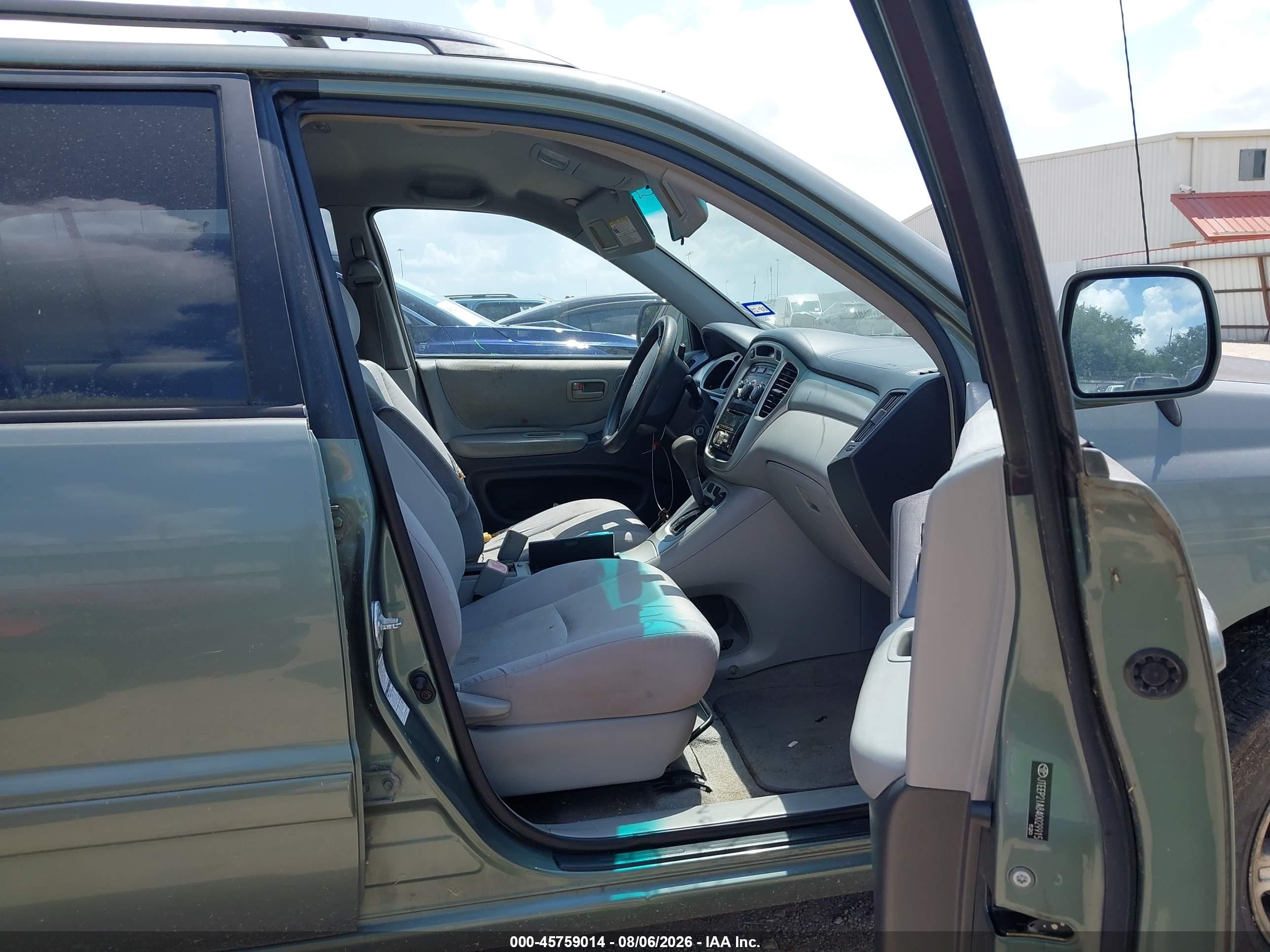 2004 Toyota Highlander V6 Green vin: JTEEP21A840029915
