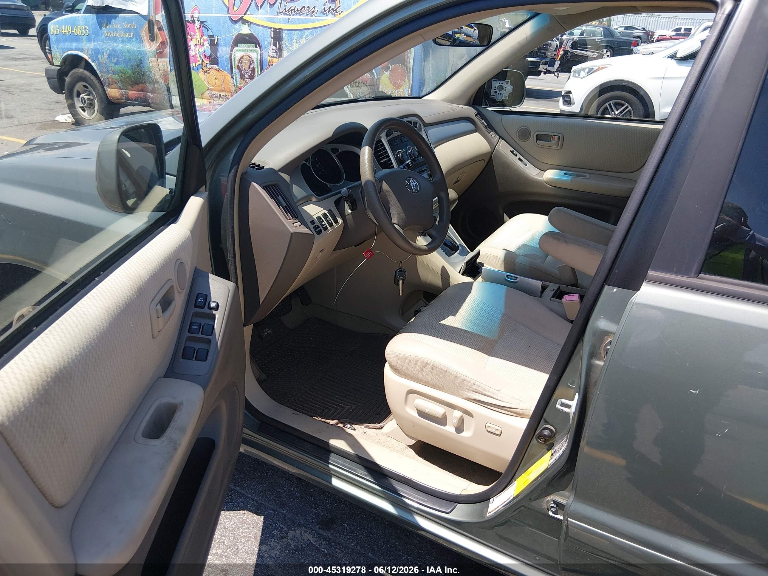 2004 Toyota Highlander V6 Green vin: JTEEP21A840053874