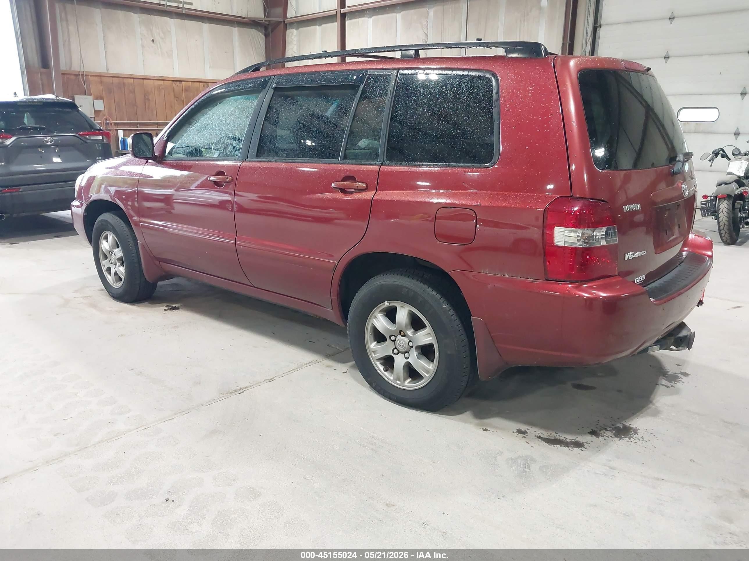 2004 Toyota Highlander V6 Красный vin: JTEEP21A840062977
