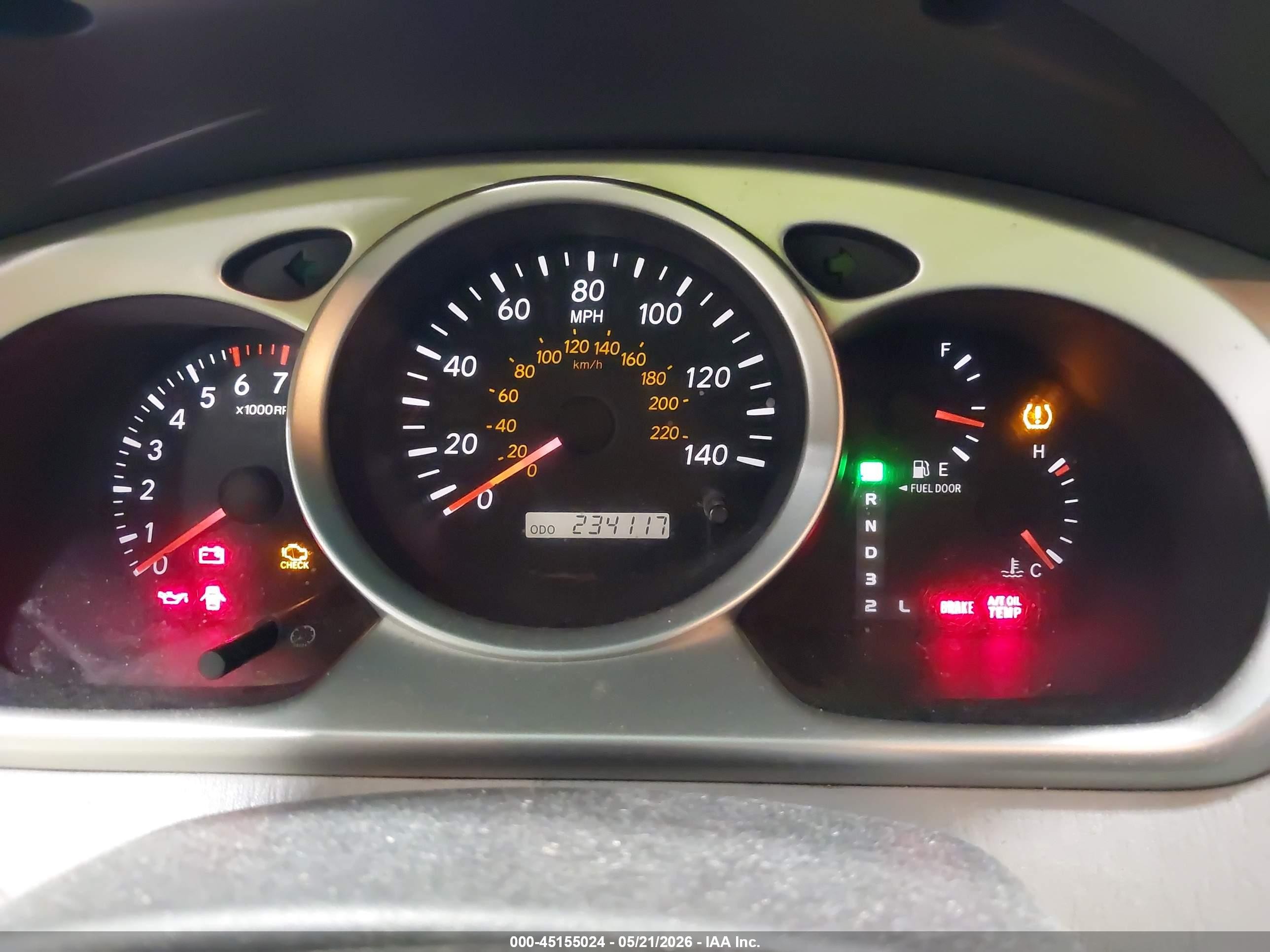 2004 Toyota Highlander V6 Красный vin: JTEEP21A840062977